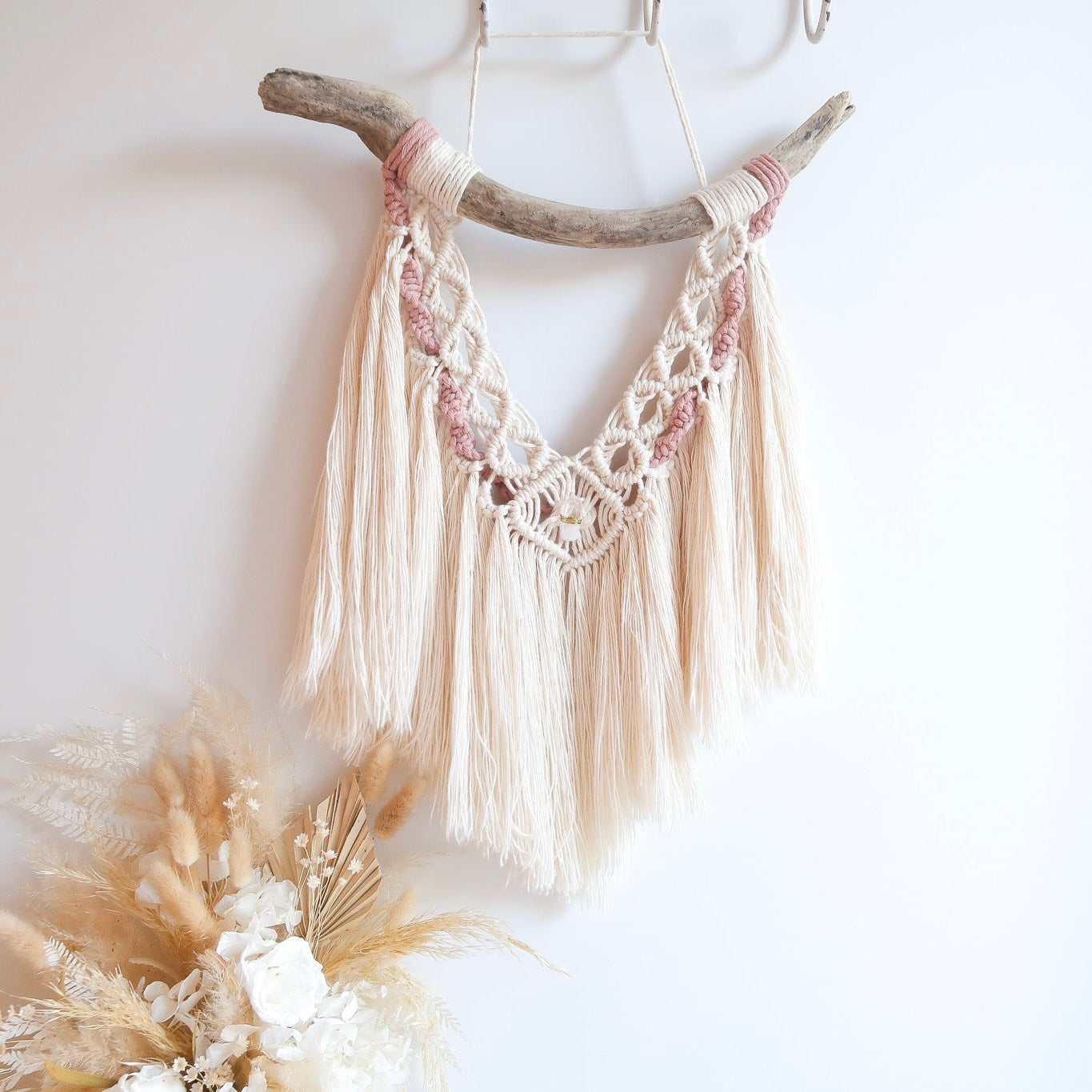 Macrame Wall Hanging | Hand Woven - Rose