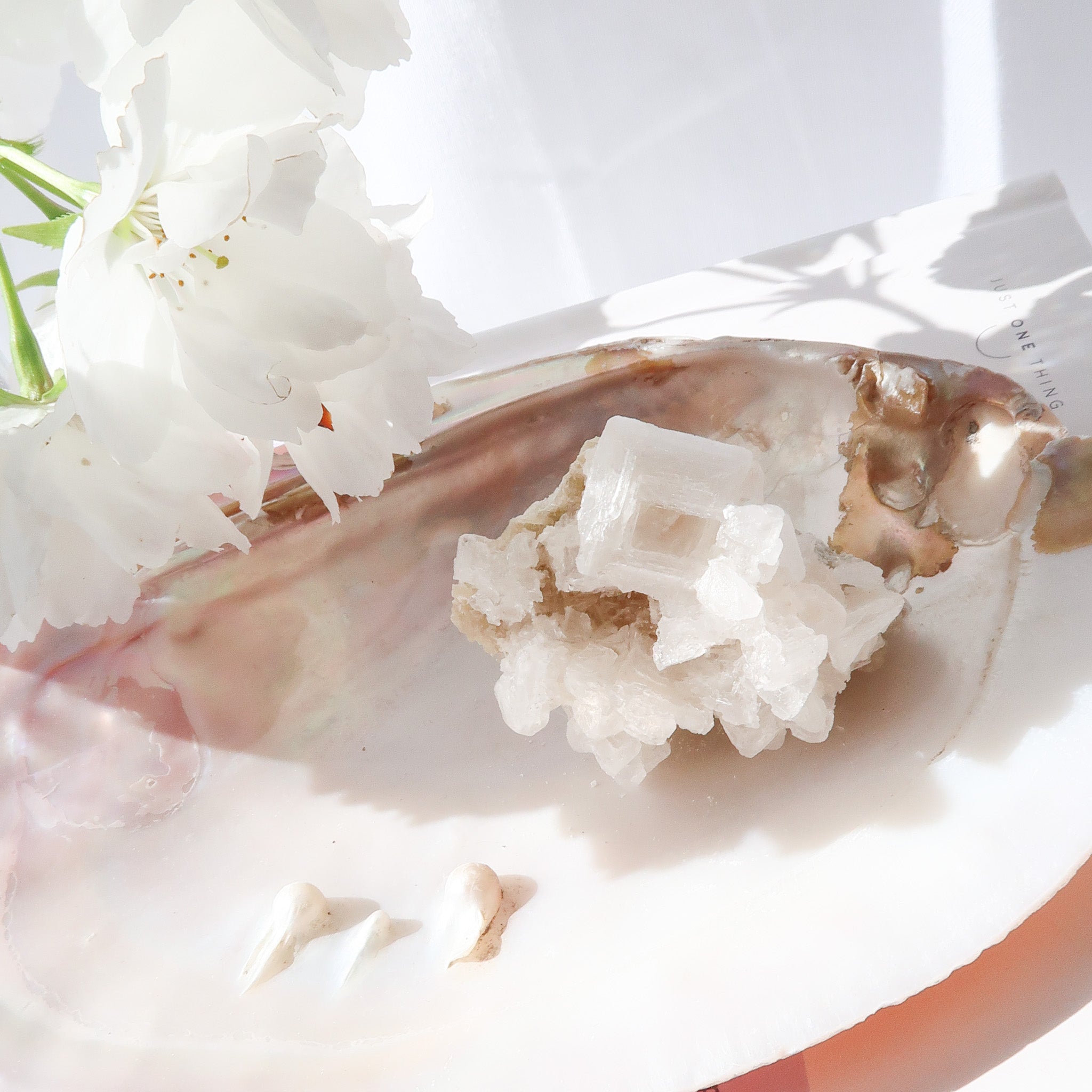 Halite Cluster | White