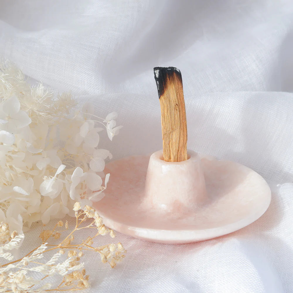 Pink Onyx Palo Santo/Incense Holder - DAMAGED - DISCOUNTED