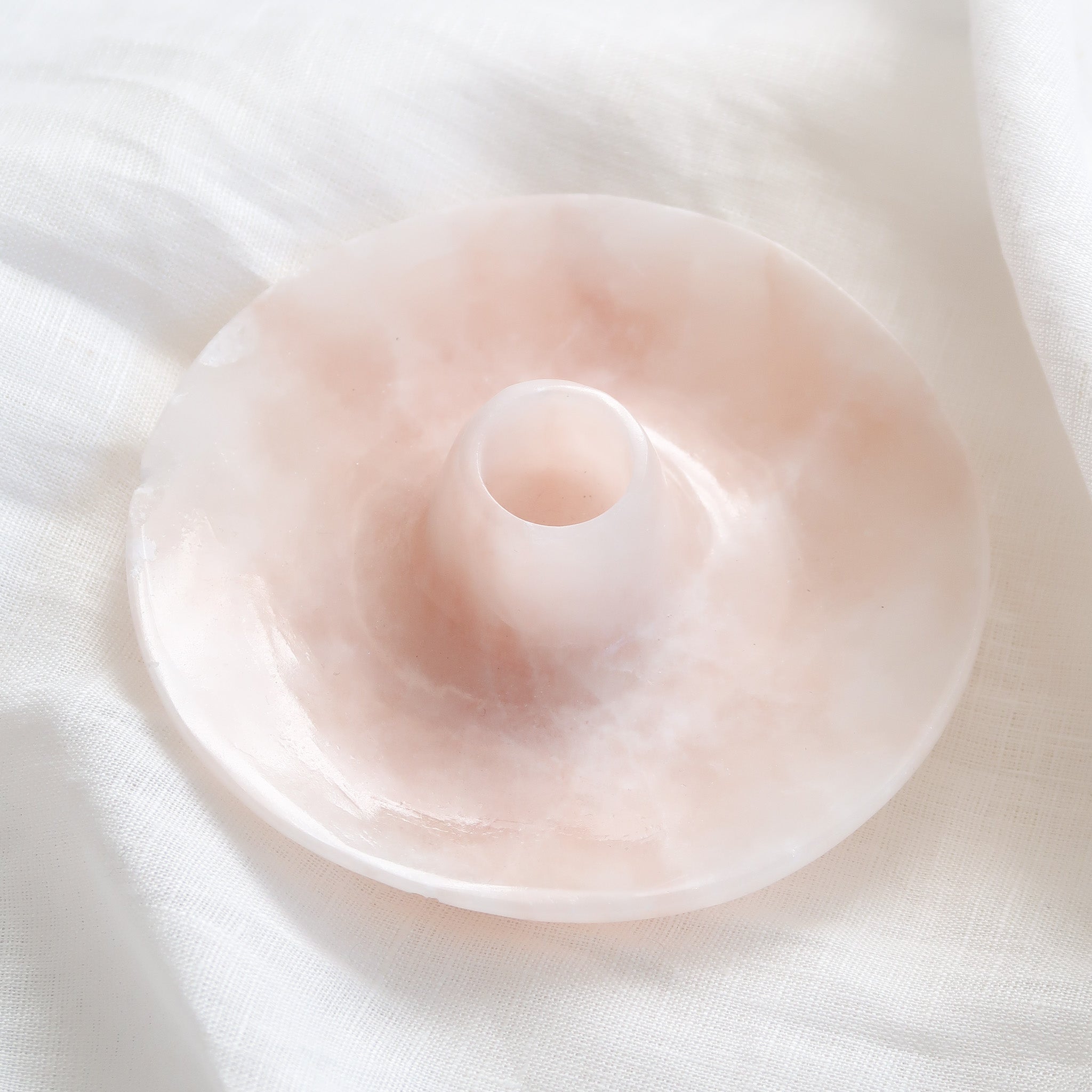 Pink Onyx Palo Santo/Incense Holder #2 - DAMAGED - DISCOUNTED
