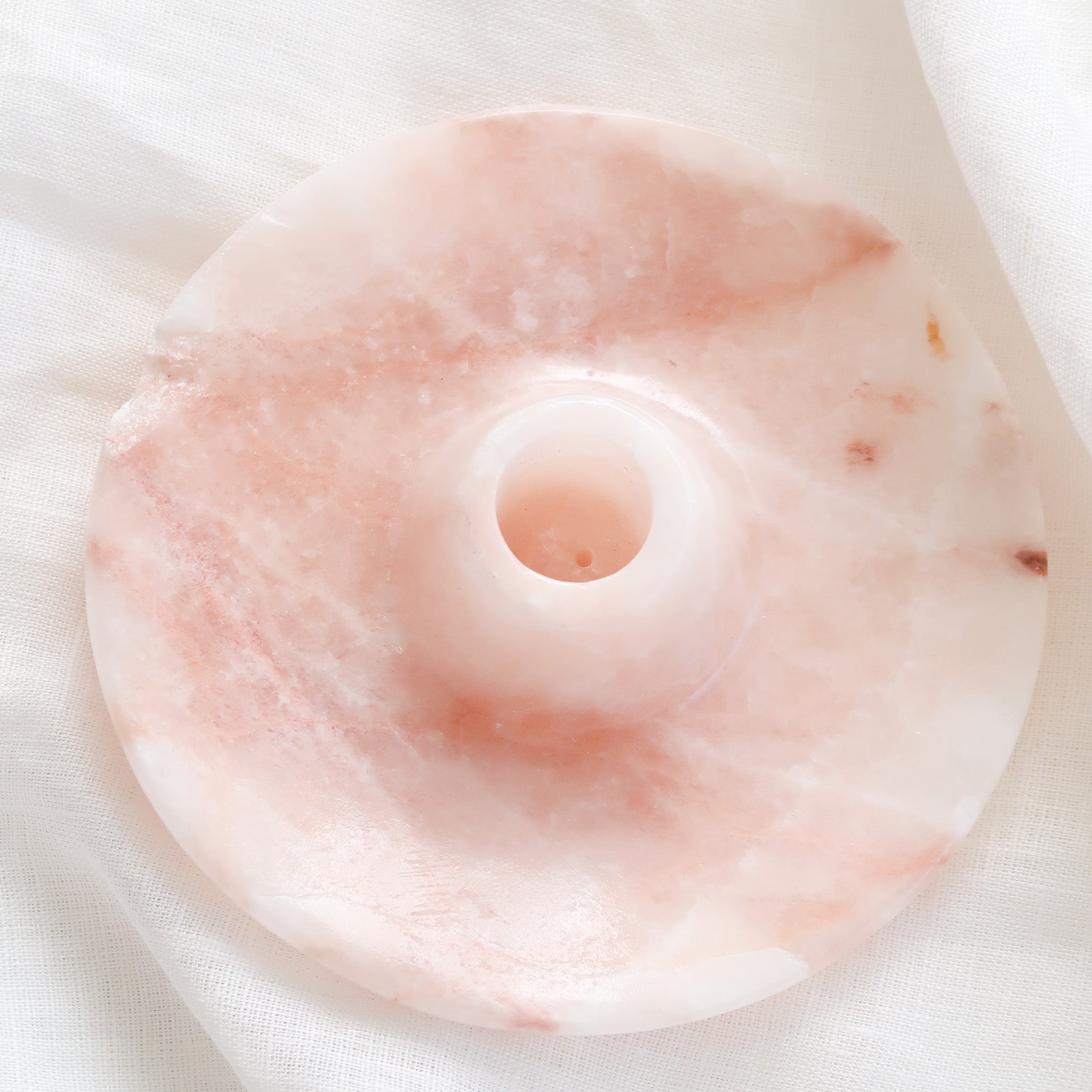 Pink Onyx Palo Santo/Incense Holder #3 - DAMAGED - DISCOUNTED