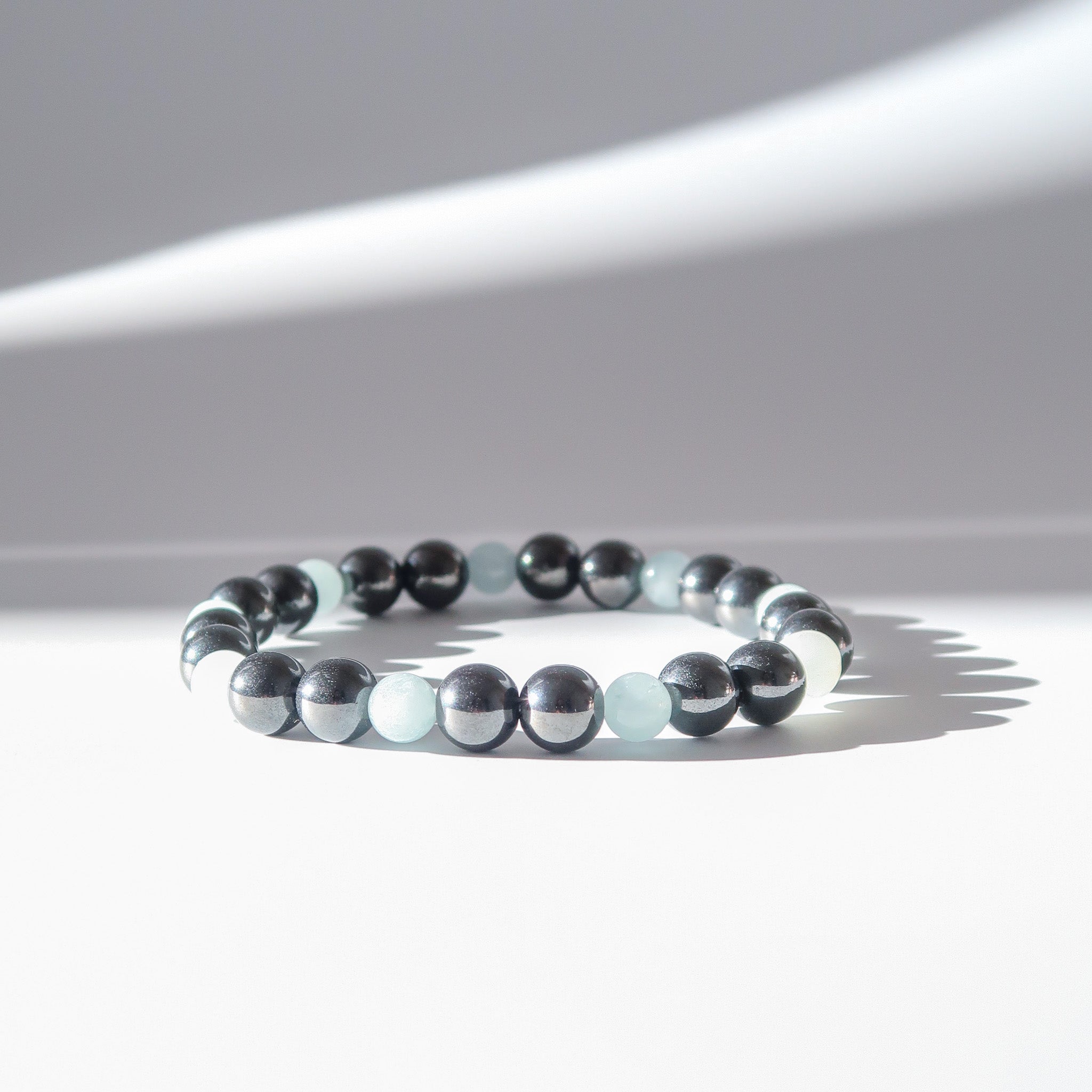 Hematite & Aquamarine Bracelet