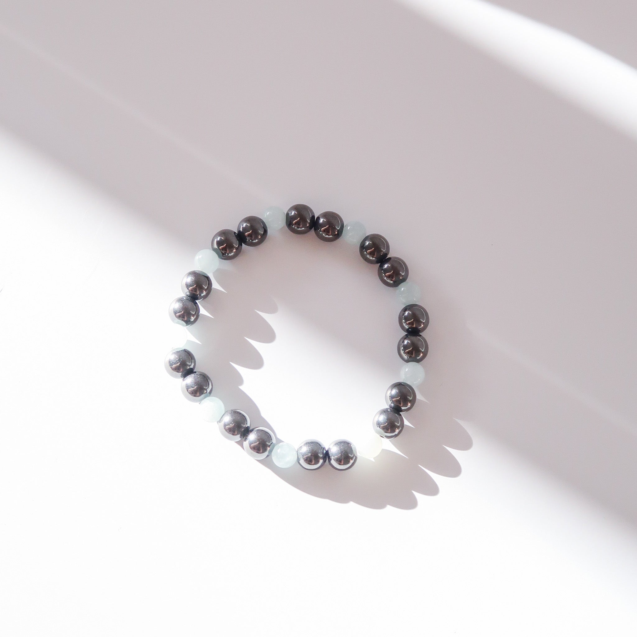 Hematite & Aquamarine Bracelet
