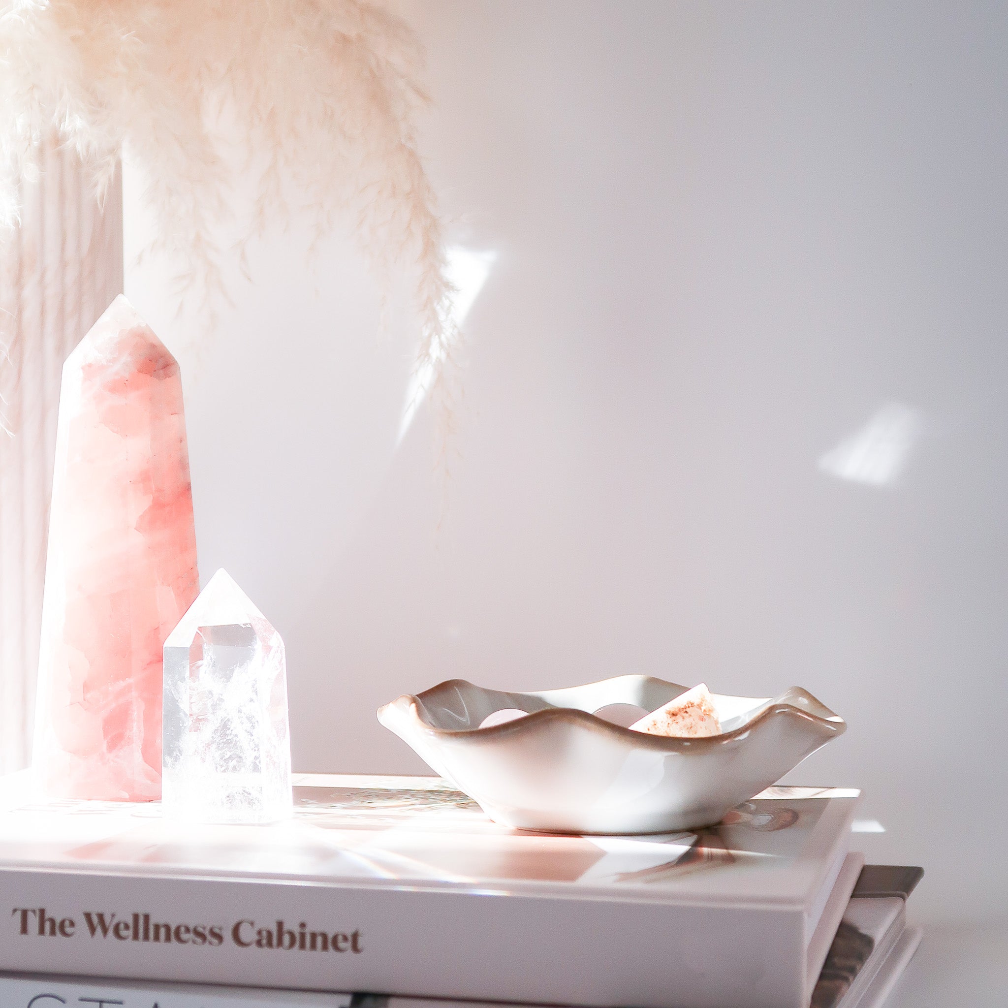 Ruffled Edge Ceramic Dish | Sage Burning Dish