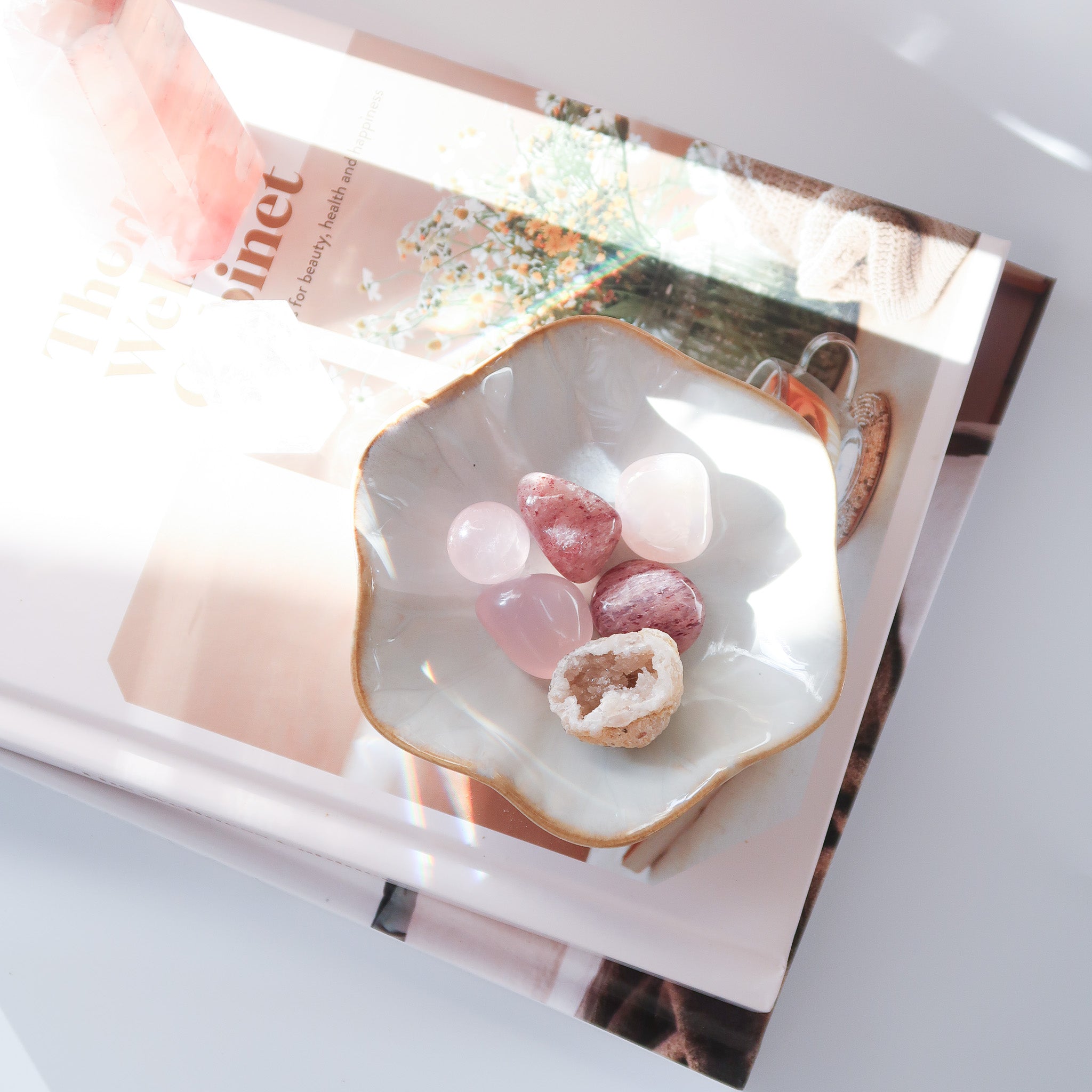 Ruffled Edge Ceramic Dish | Sage Burning Dish