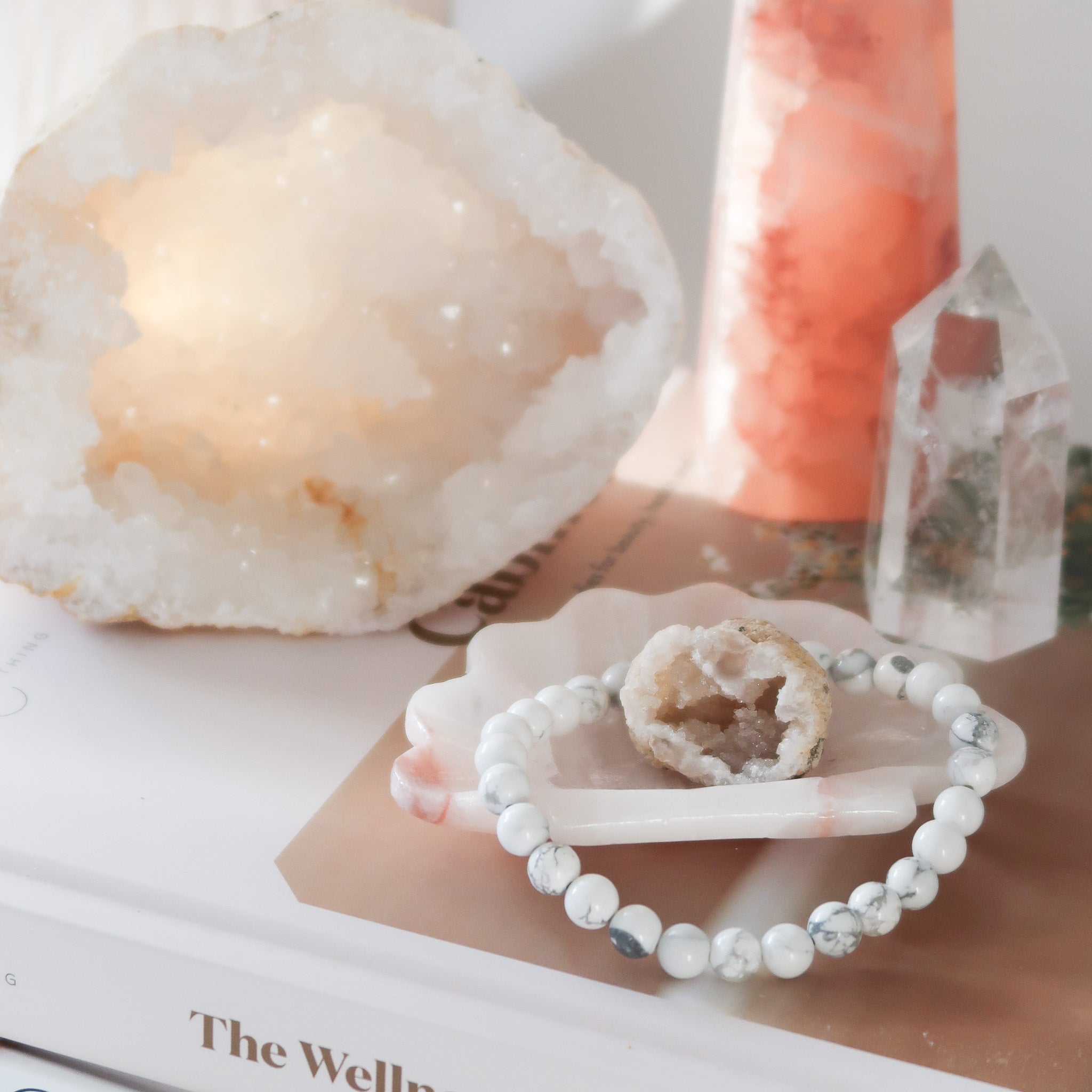 Pink Onyx Shell Trinket Dish