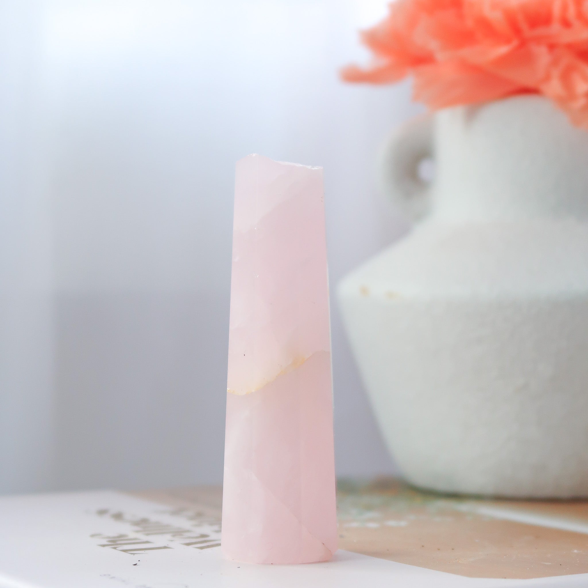 Rose Quartz Tower #1 - DAMAGED - DISCOUNTED