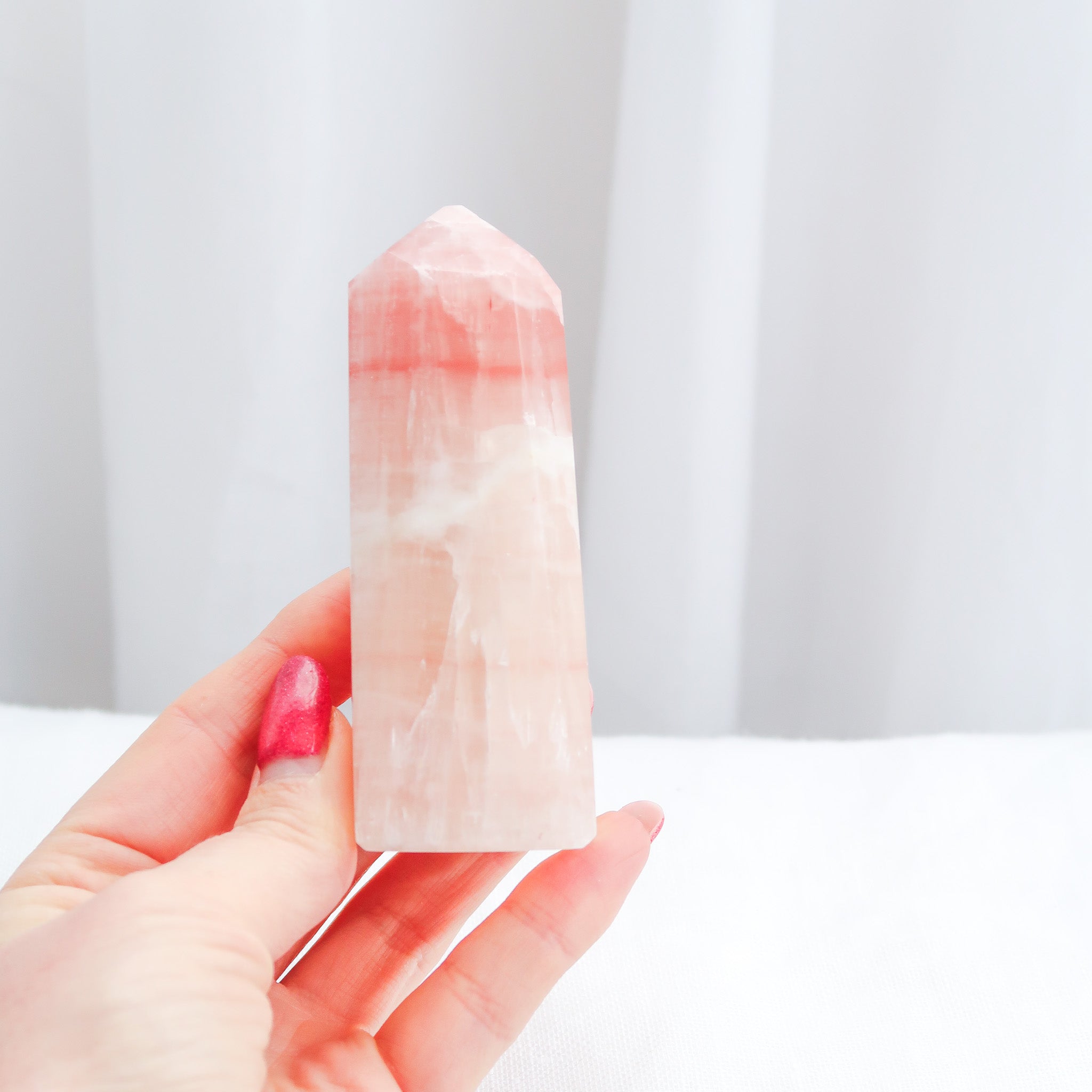 Rose Calcite Polished Point