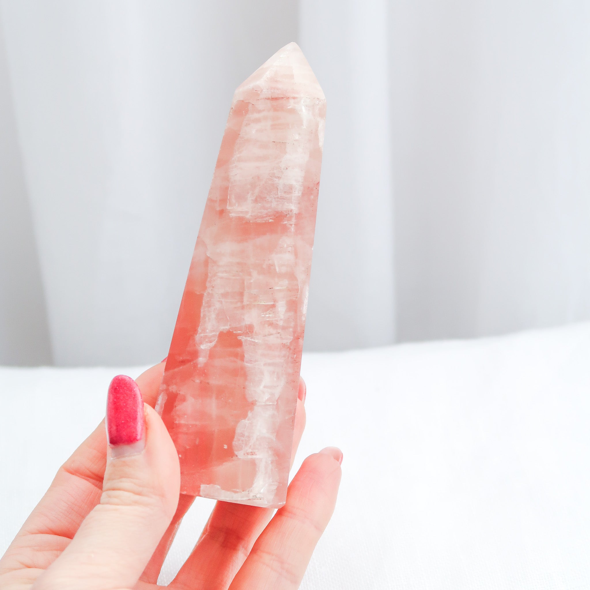 Rose Calcite Polished Point