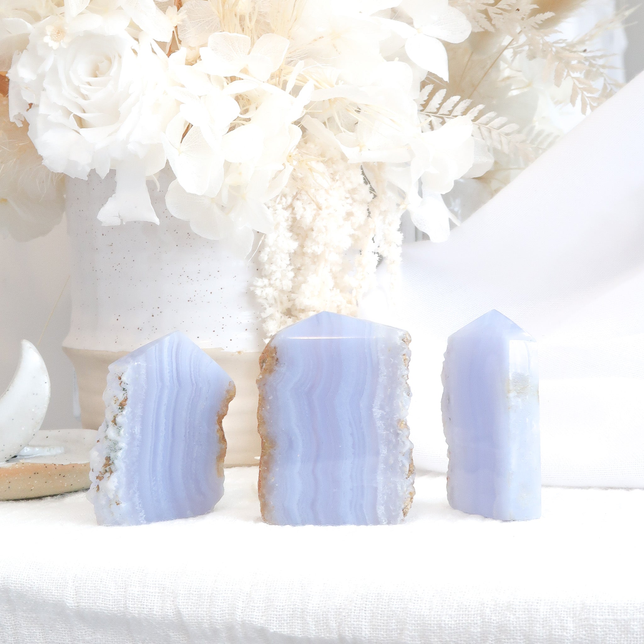 Blue Lace Agate | Semi Polished