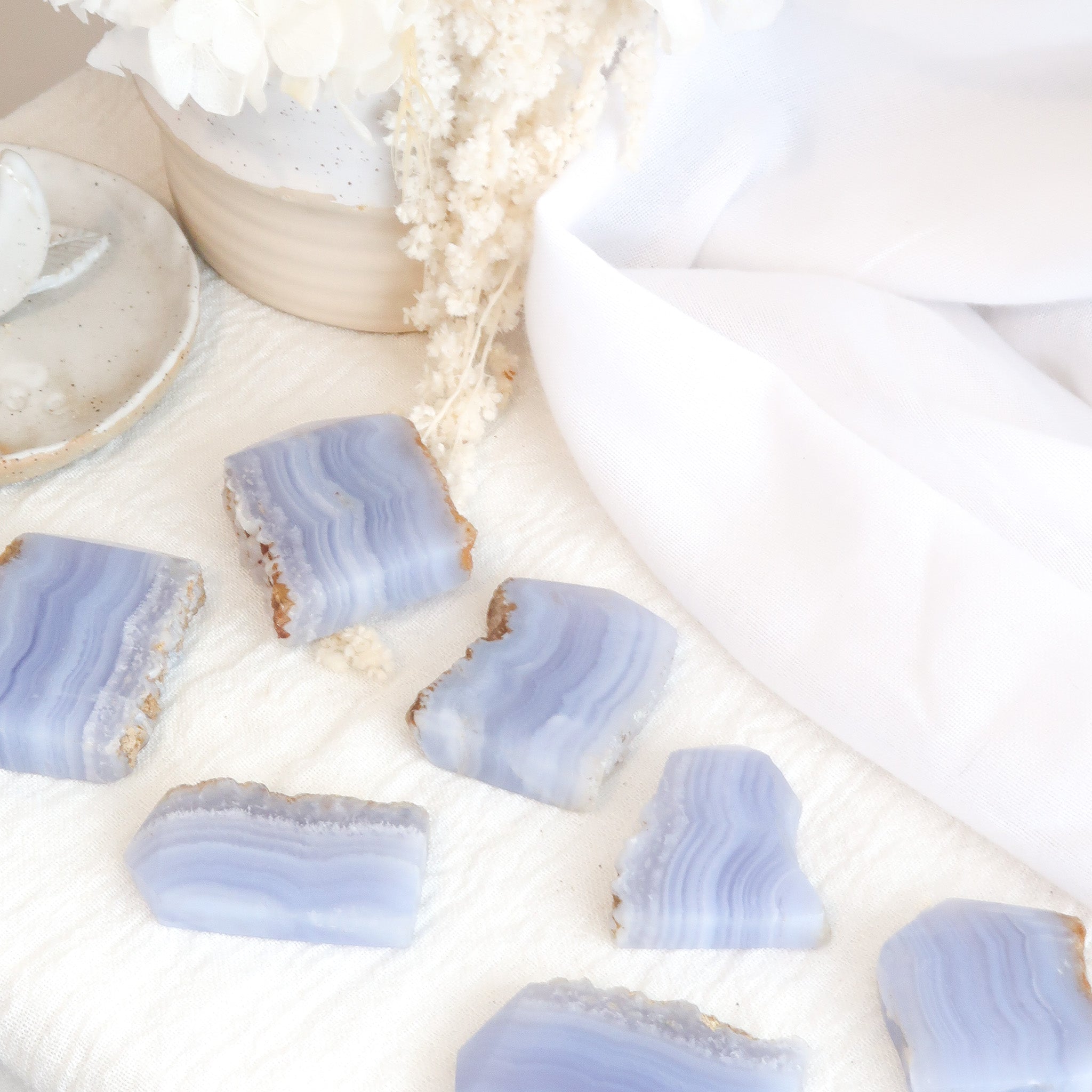 Blue Lace Agate | Semi Polished