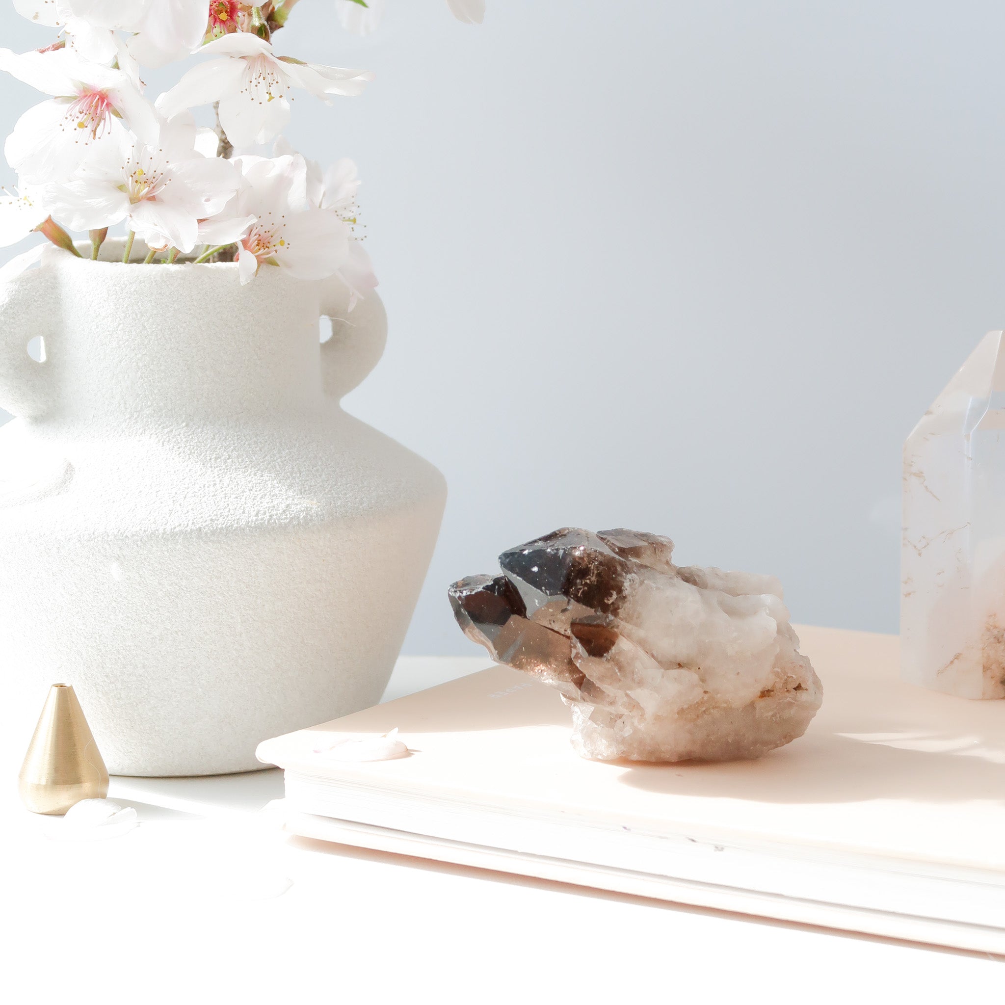 Smoky Quartz Cluster