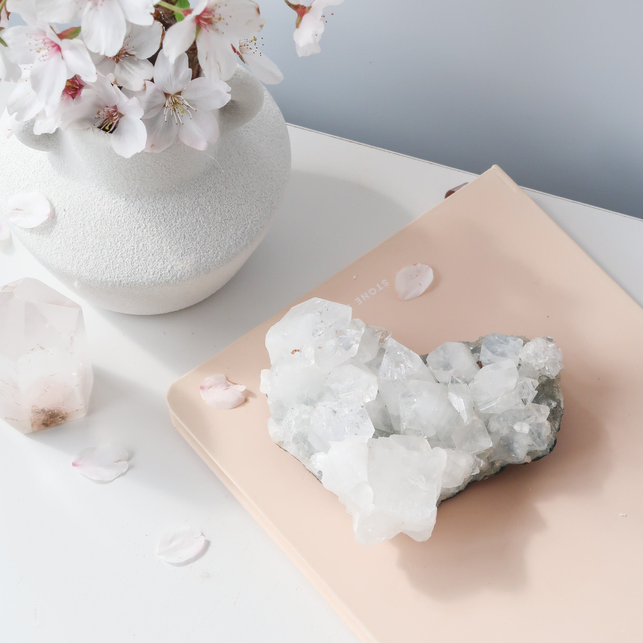 Apophyllite Cluster | Natural Heart Shape