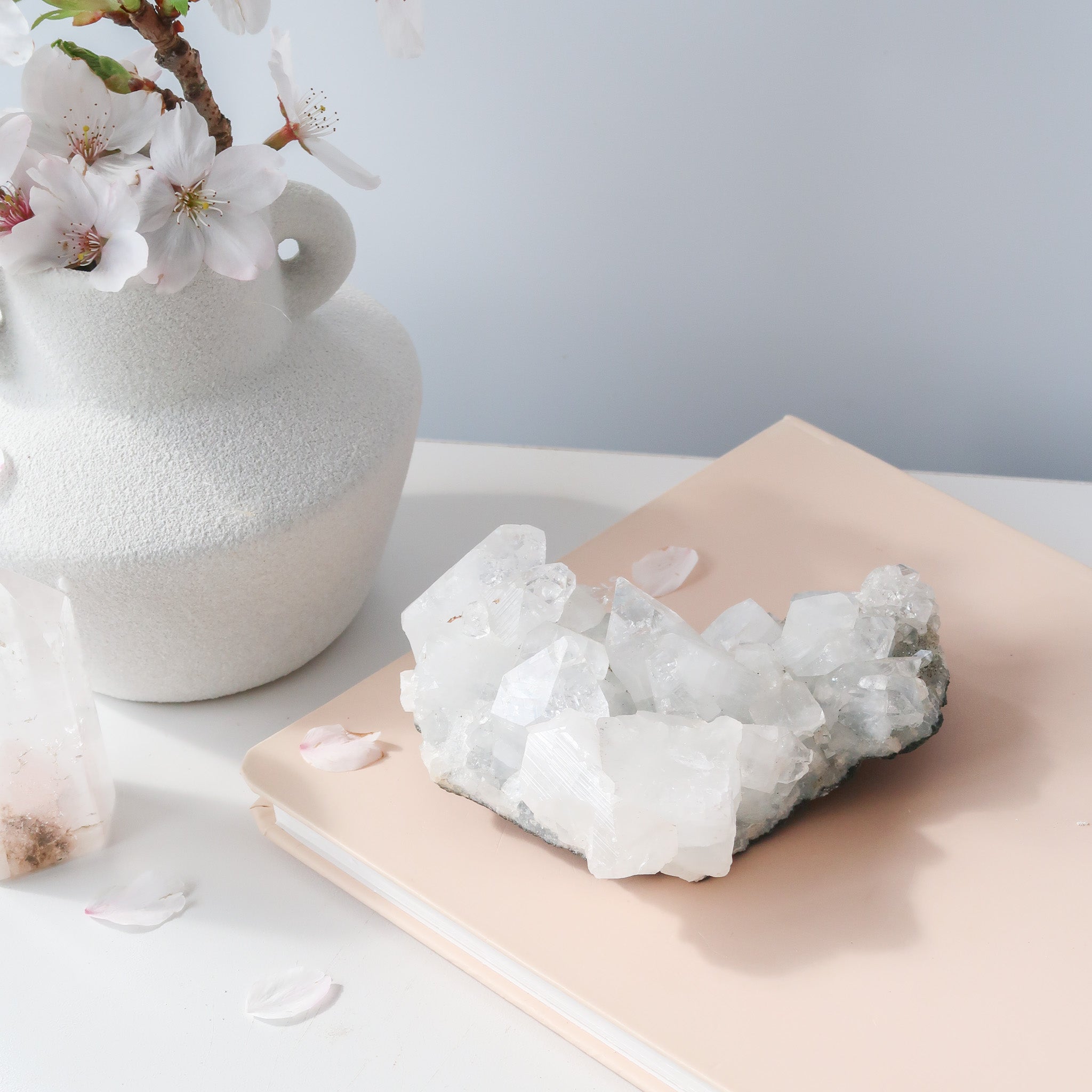 Apophyllite Cluster | Natural Heart Shape