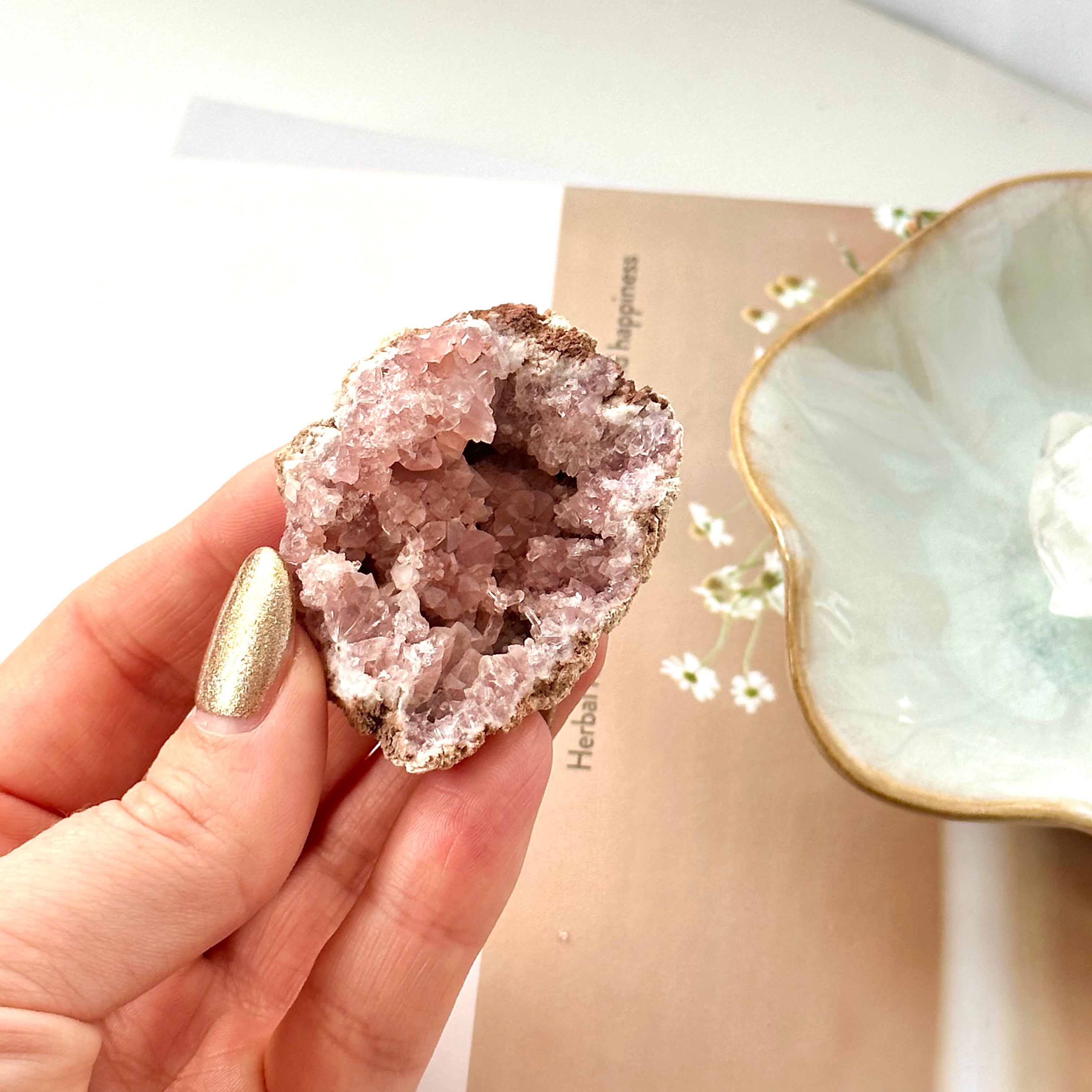 Pink Amethyst Geode