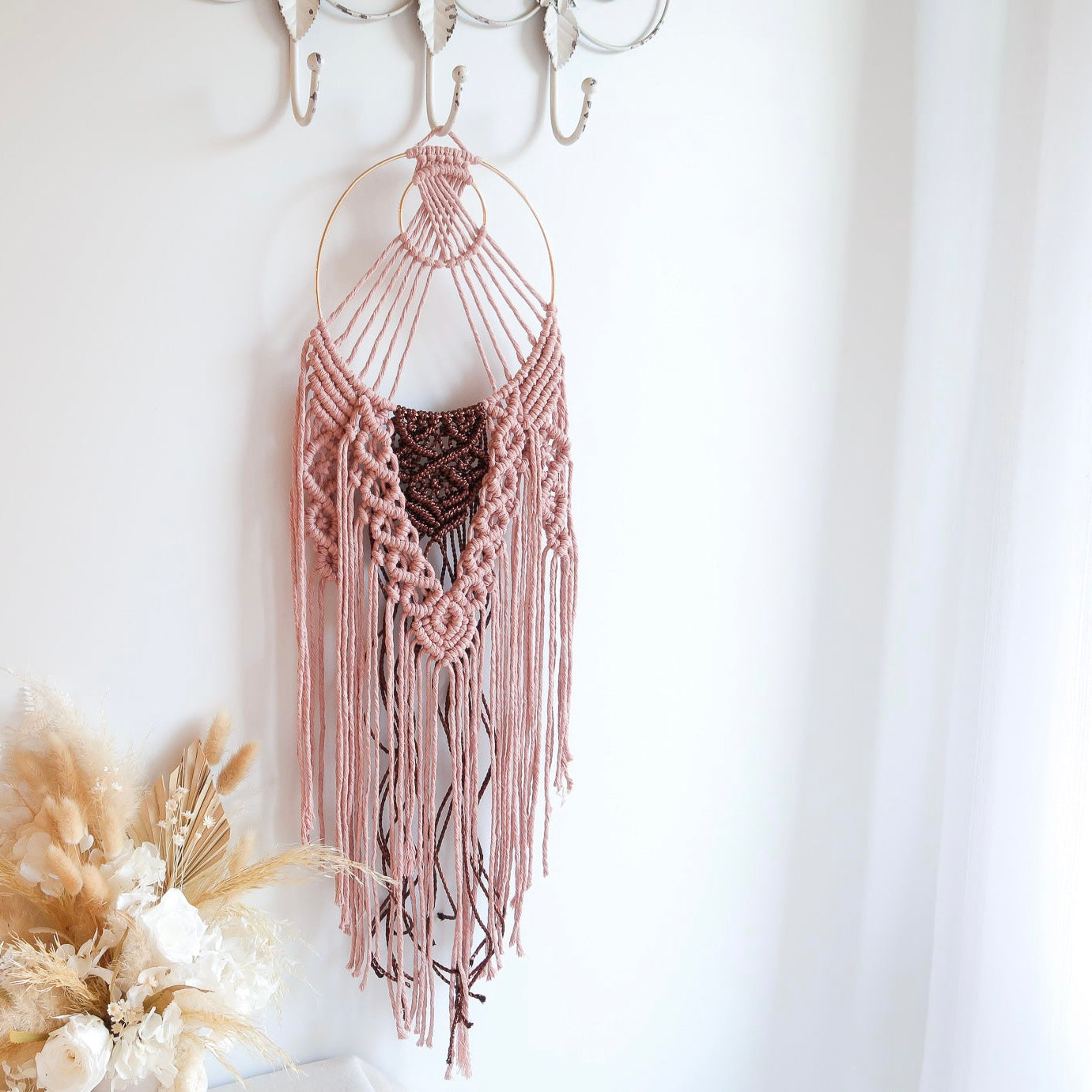 Macrame Wall Hanging | Hand Woven - Dream Catcher