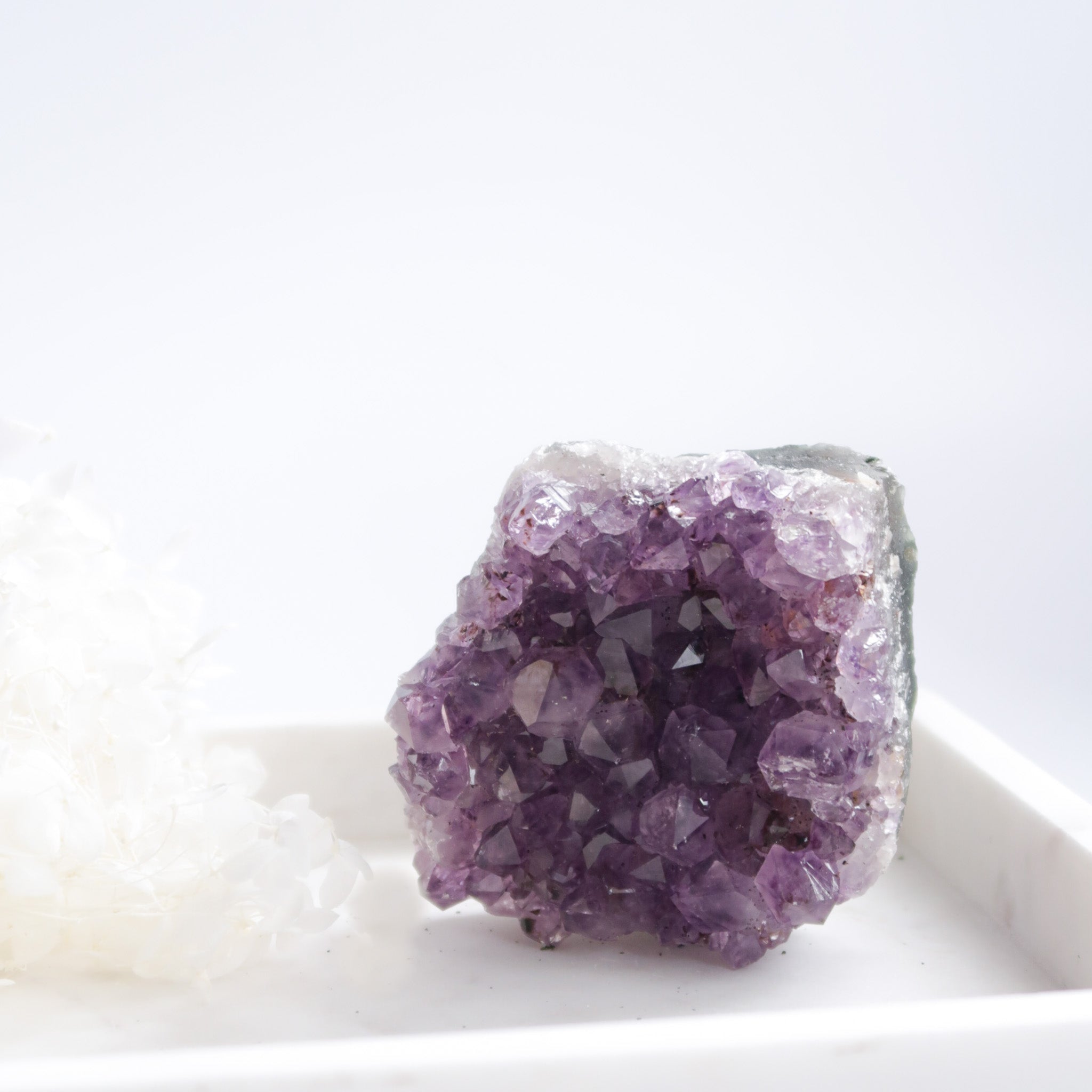 Natural Self Standing Purple Amethyst Crystal Cluster