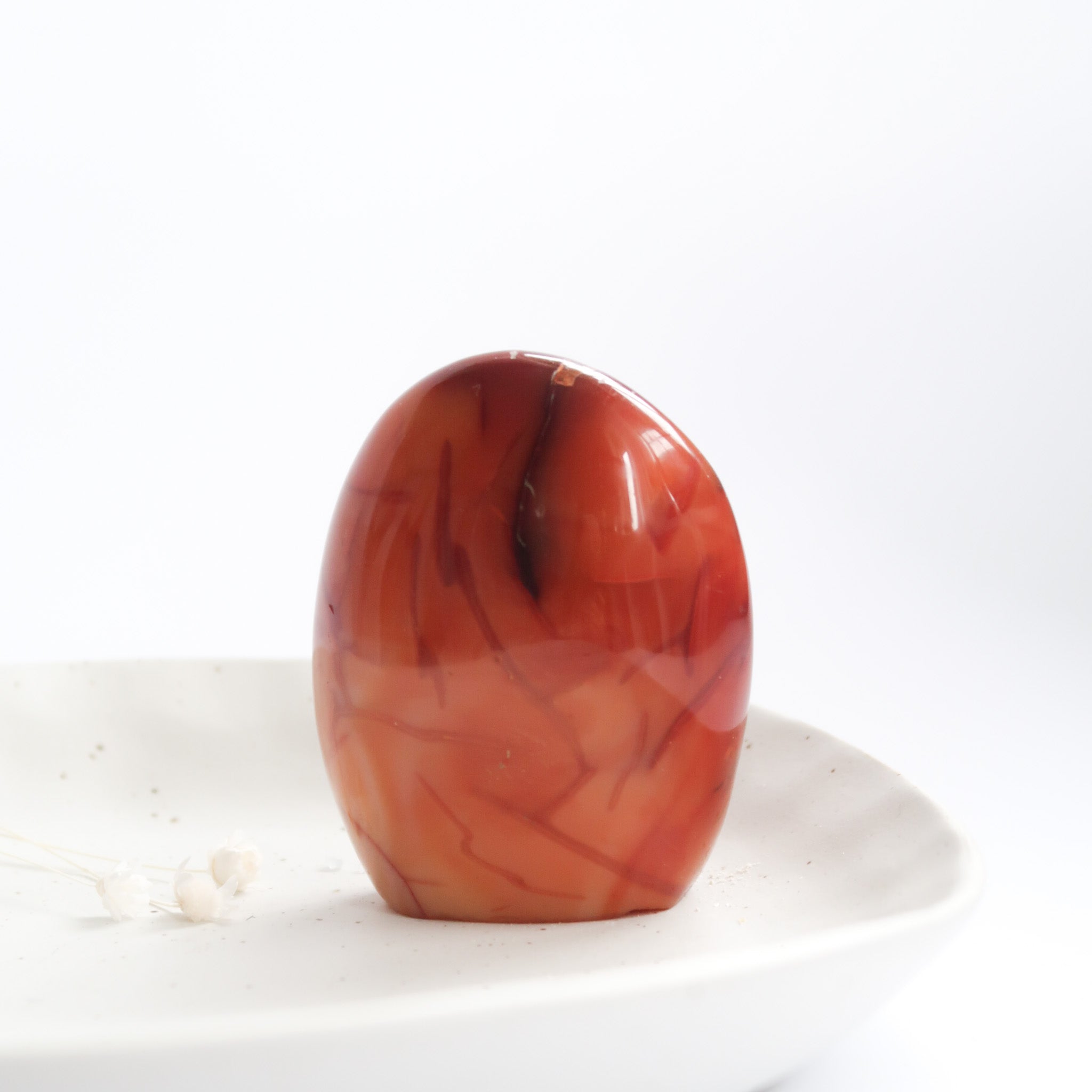 Natural Polished Carnelian Orange Crystal Free Form