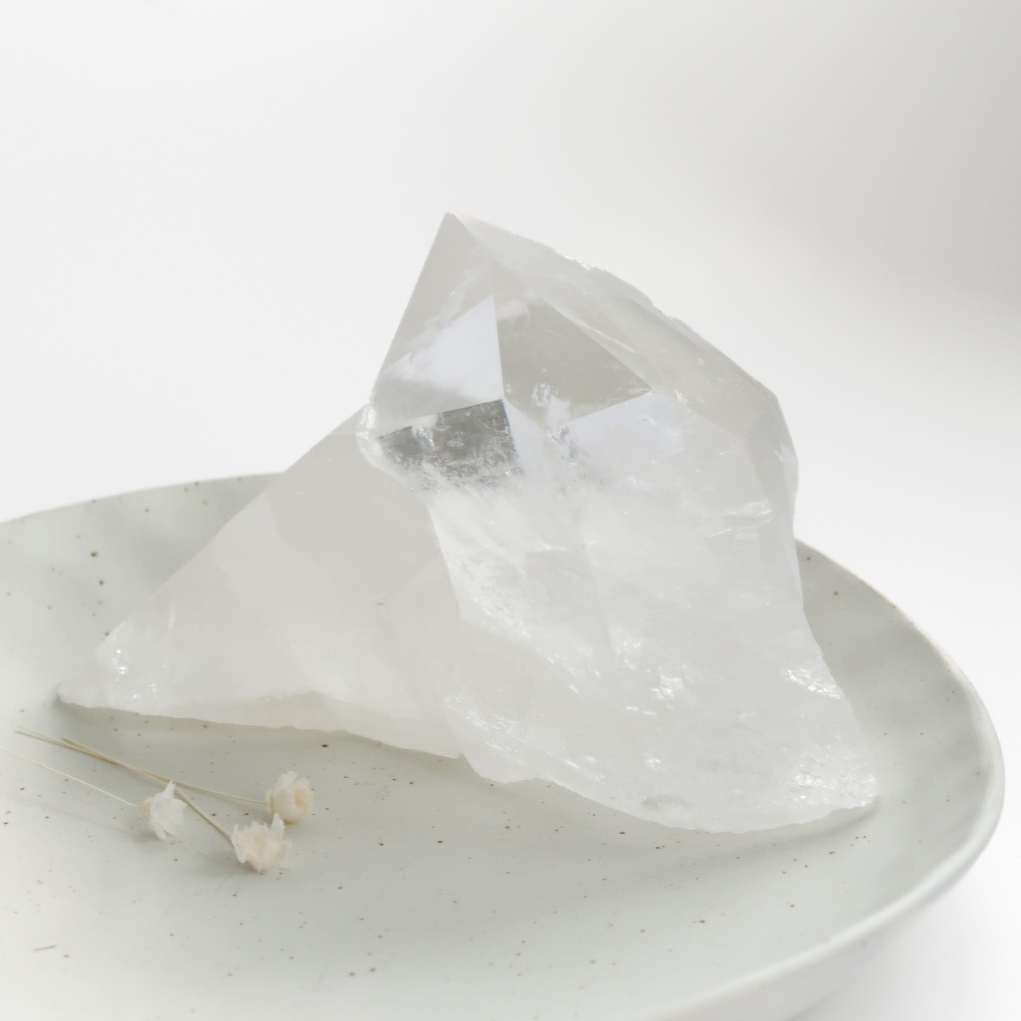 Clear Quartz Raw Point Cluster