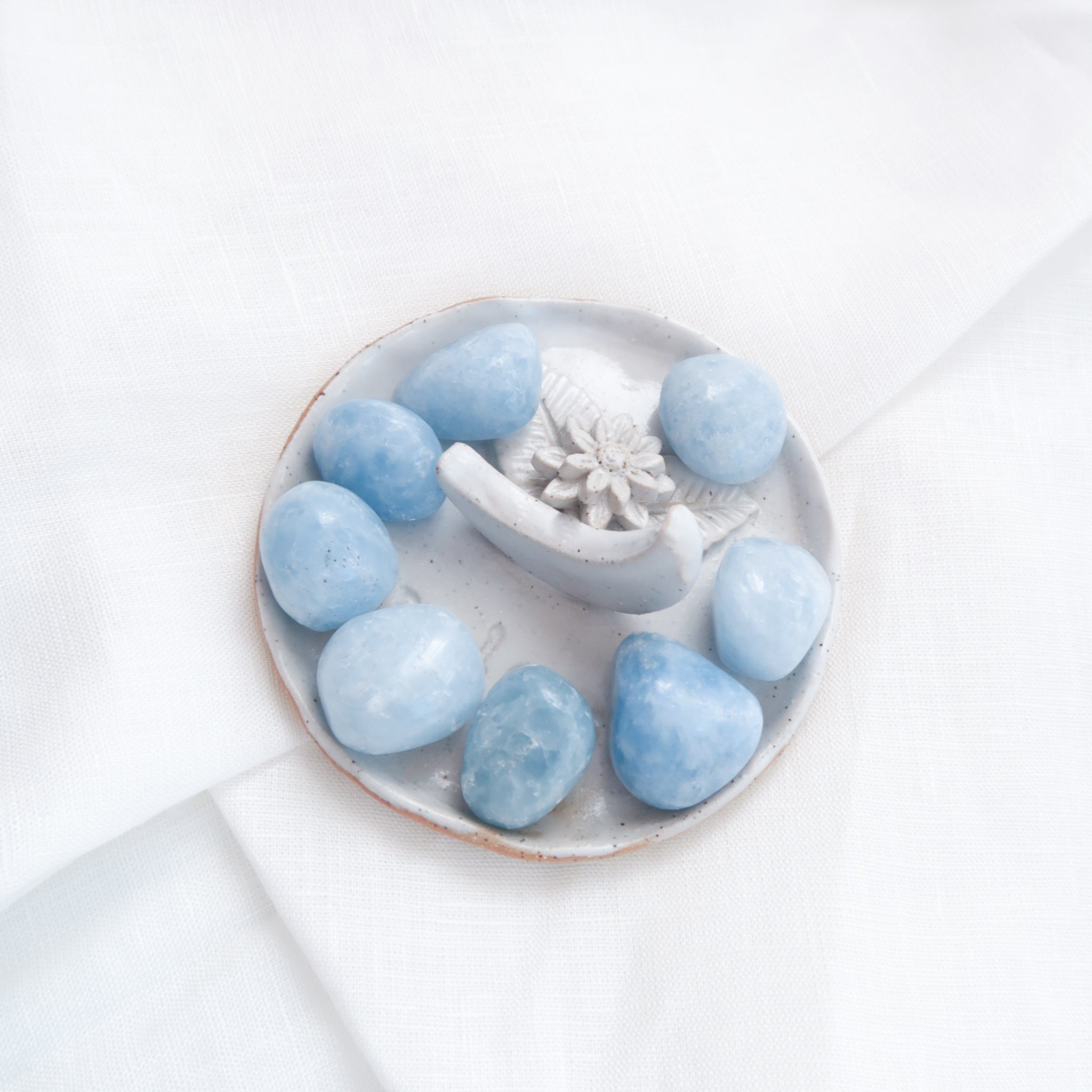 Blue Calcite Tumble
