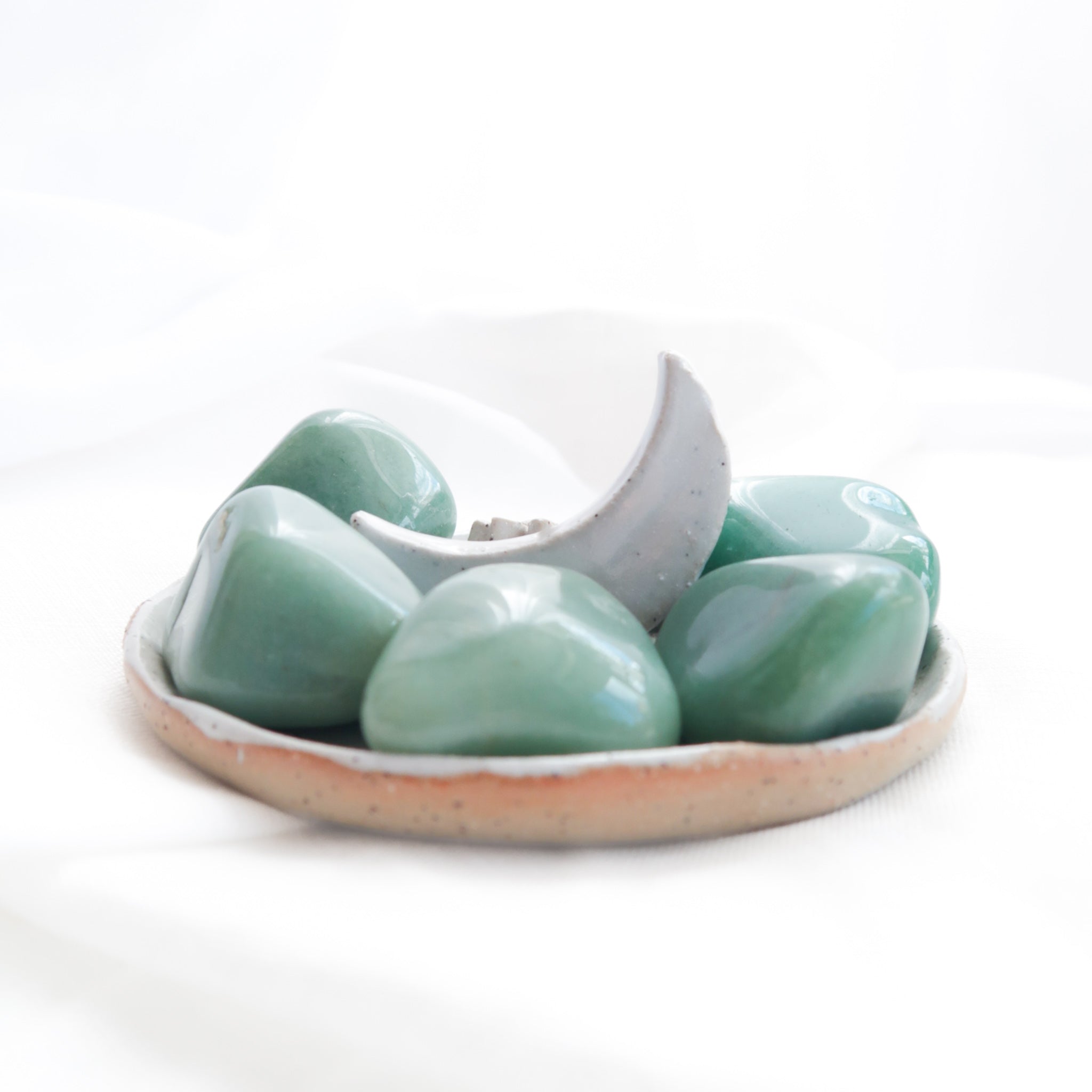 Large Polished Natural Green Aventurine Crystal Tumble Stones