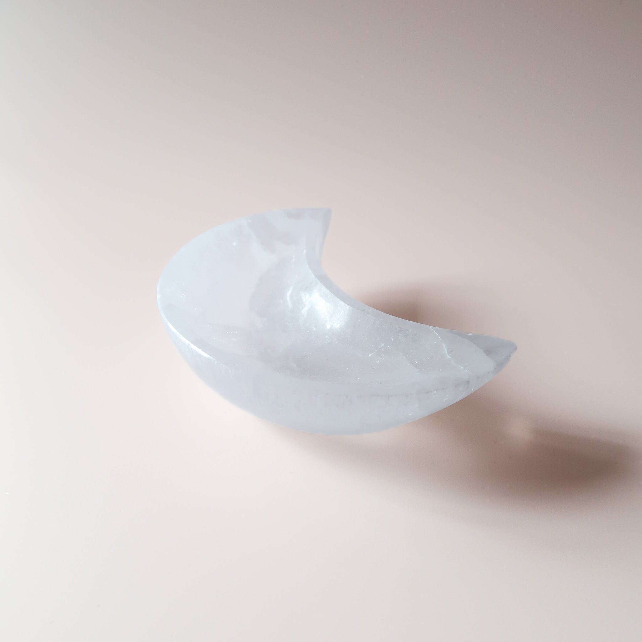 Selenite Crescent Moon Bowl
