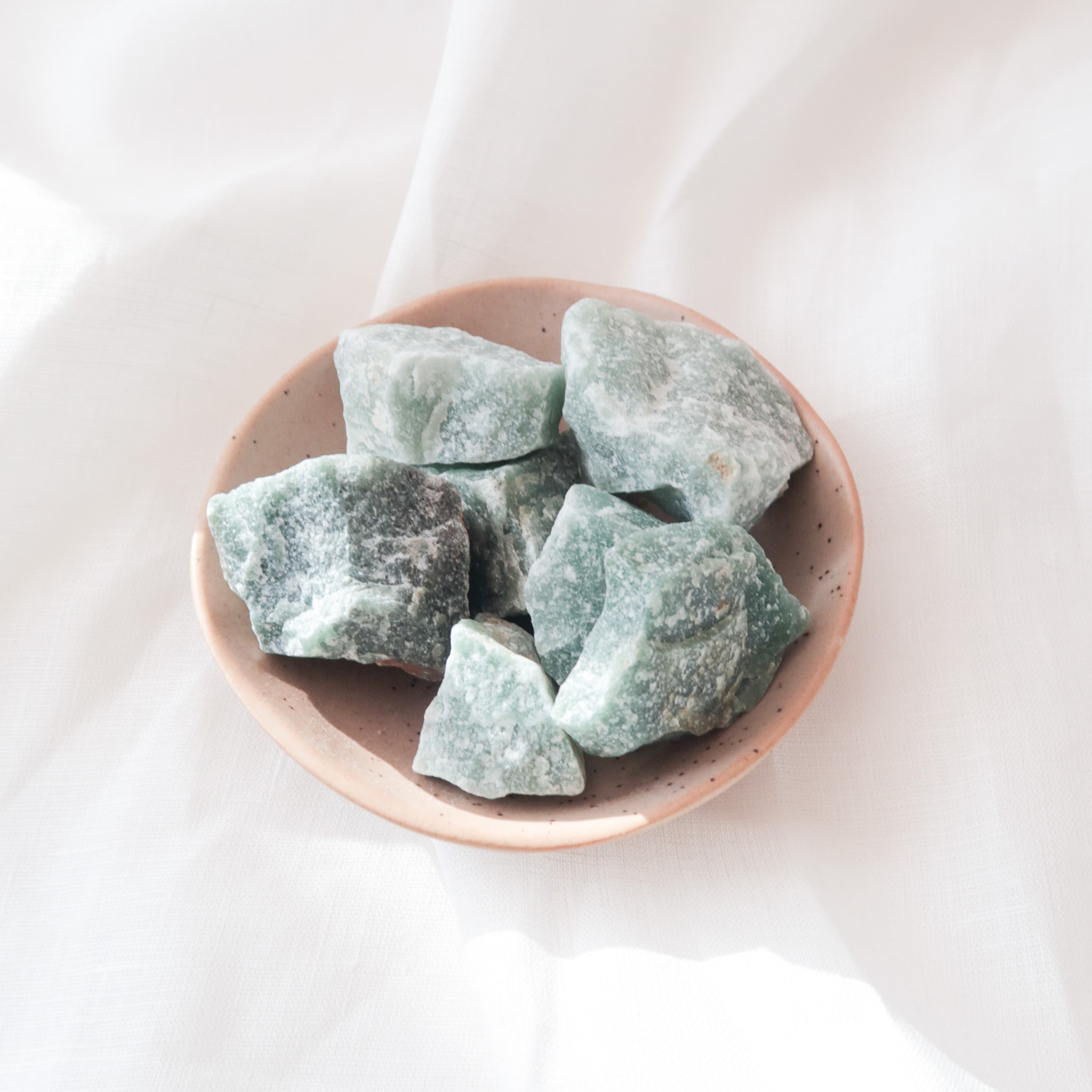 Small Natural Rough Green Aventurine Crystal Pieces