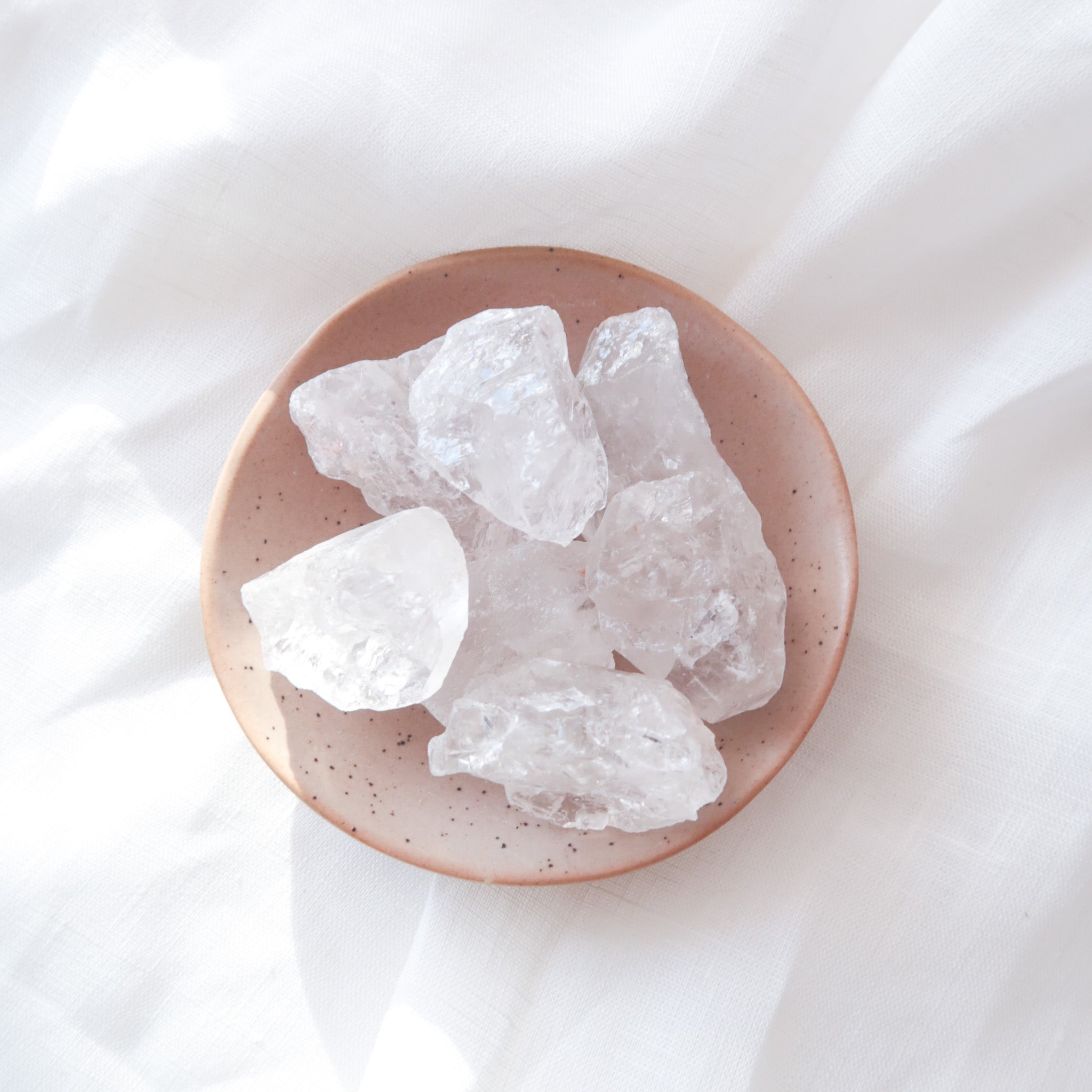 Small Natural Rough Clear Quartz Crystal Pieces