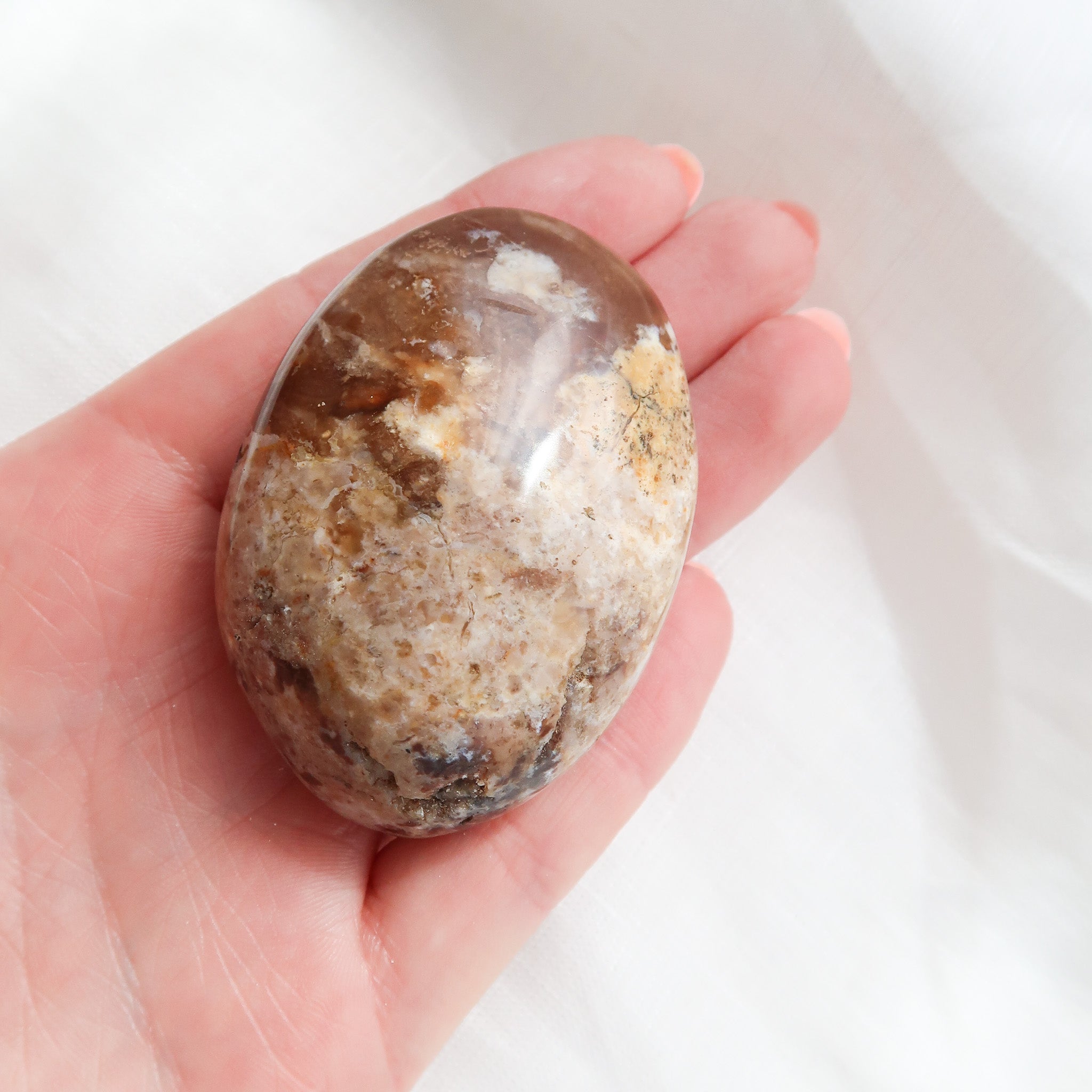 Chocolate Opal Palm Stone