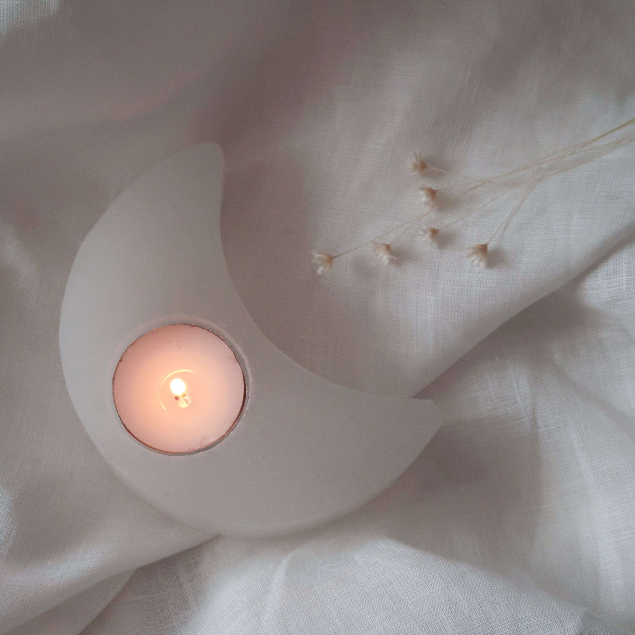 Selenite Tealight Holder