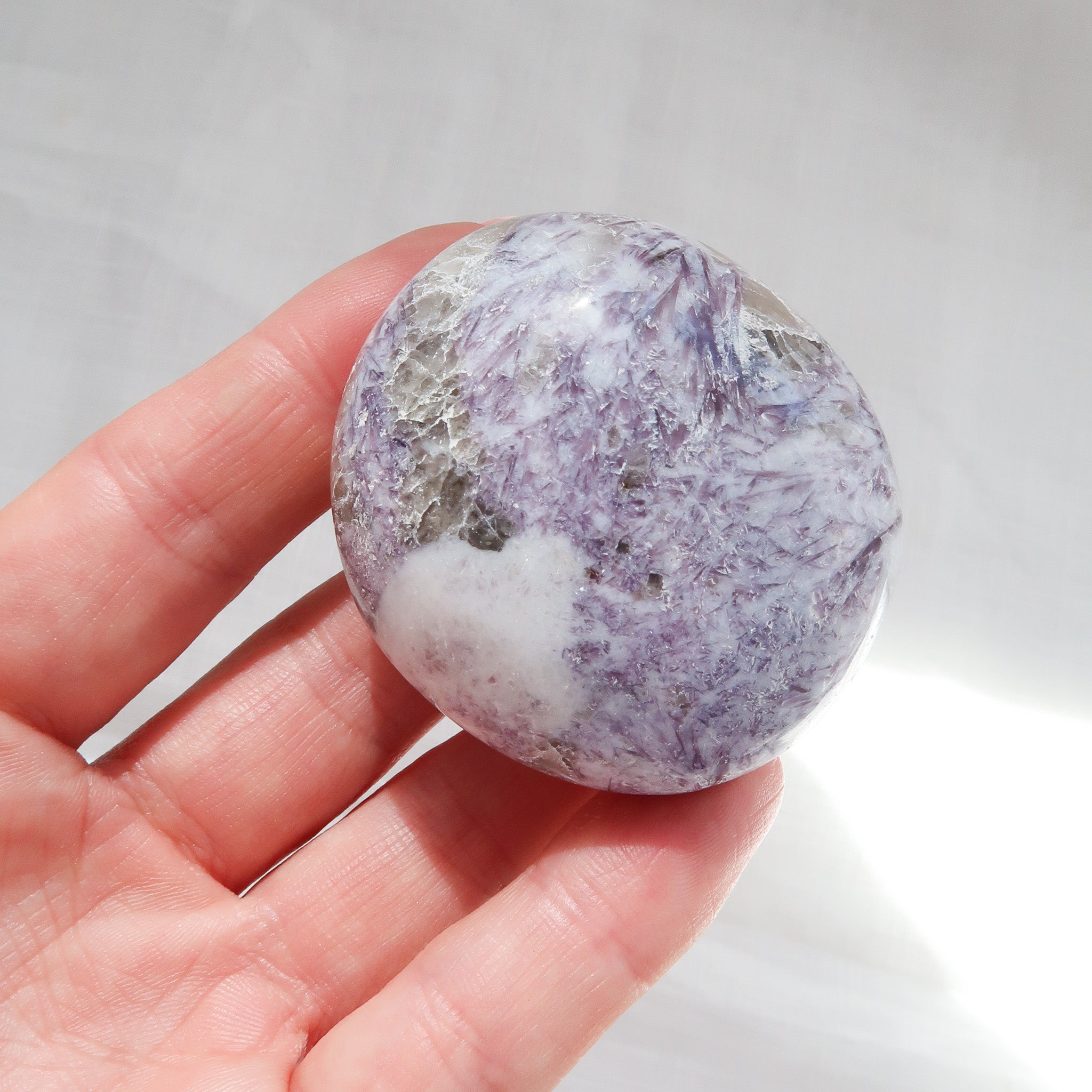 Lepidolite Palm Stone