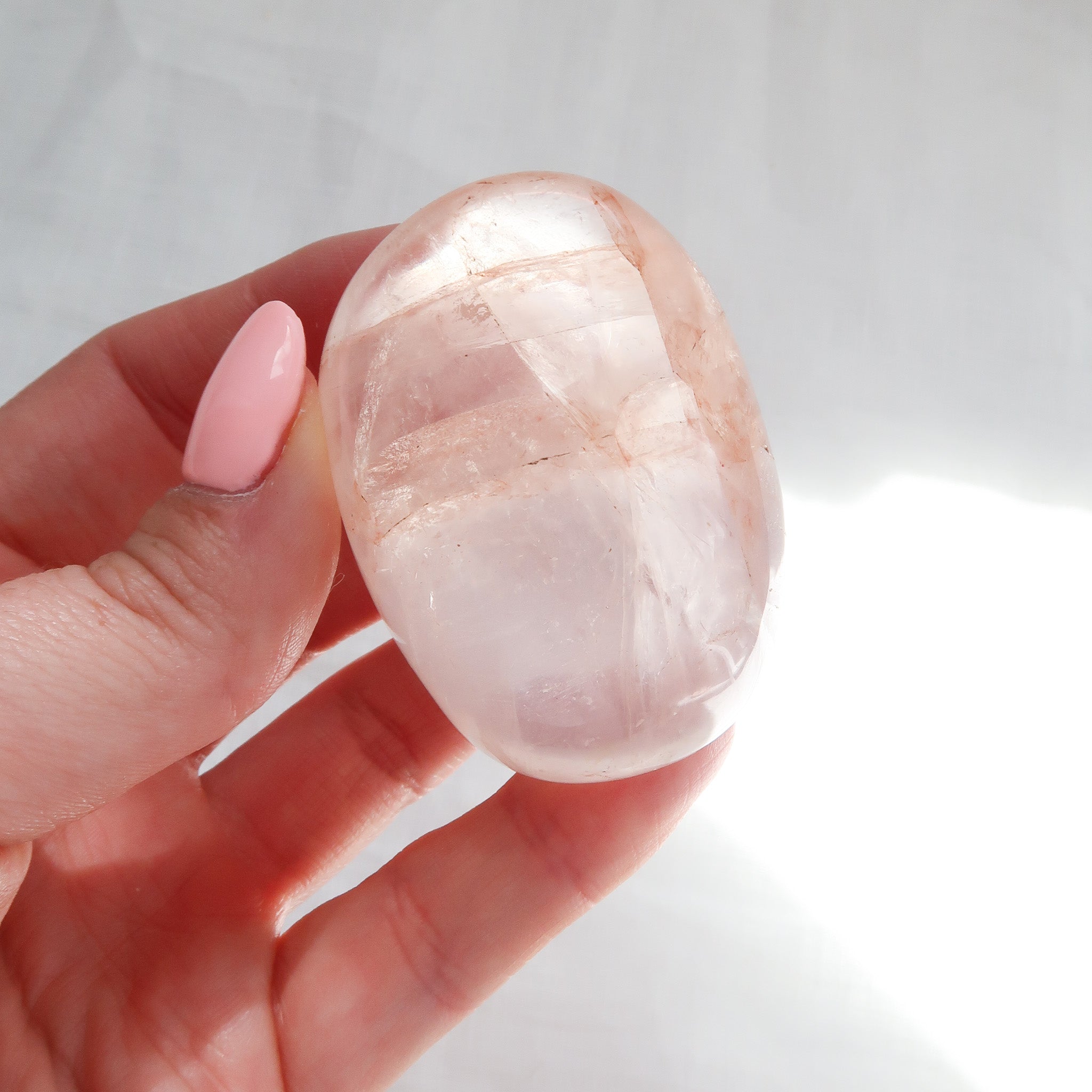 Hematoid (Fire) Quartz Palm Stone #1