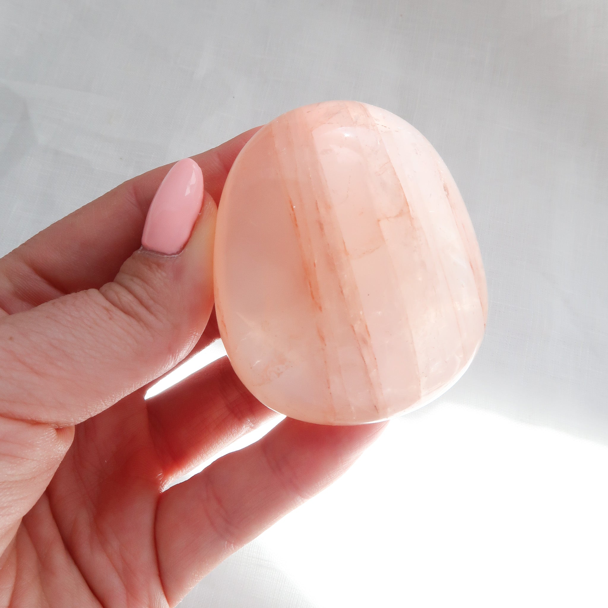 Hematoid (Fire) Quartz Palm Stone #1