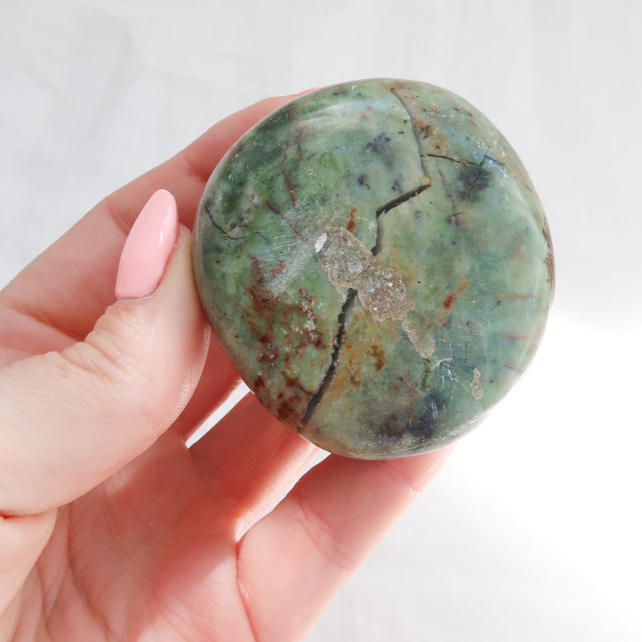 Chrysoprase Palm Stone