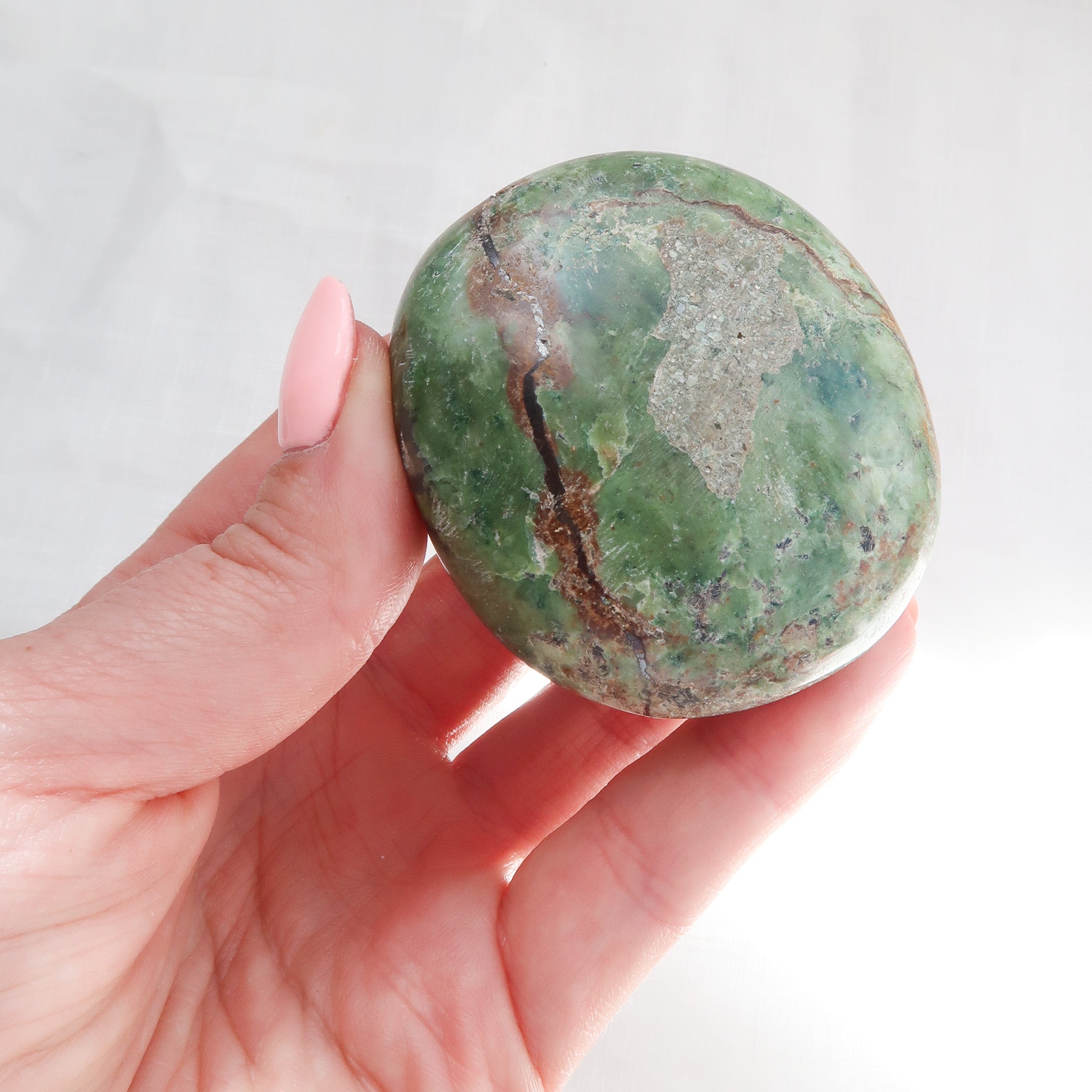 Chrysoprase Palm Stone