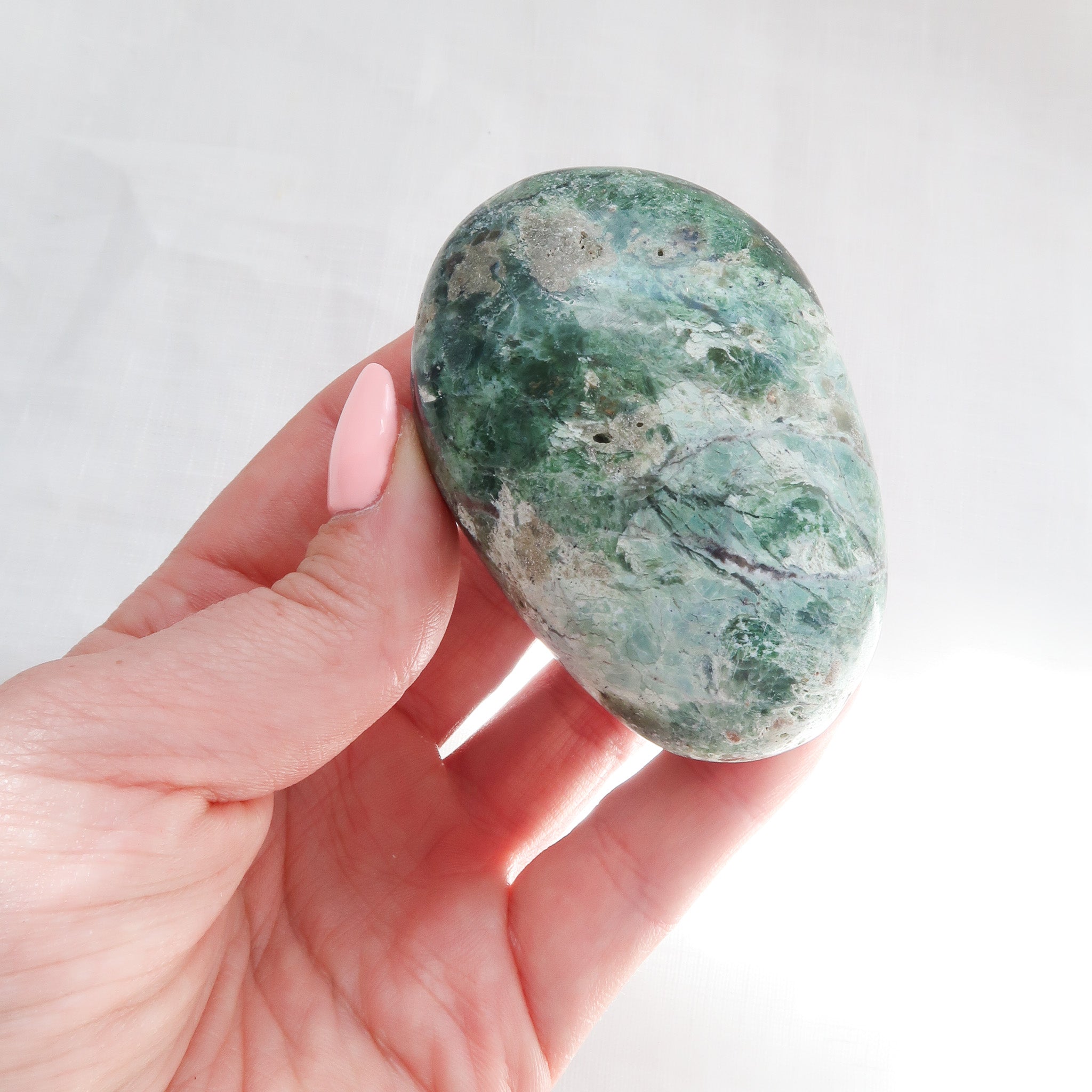 Chrysoprase Palm Stone