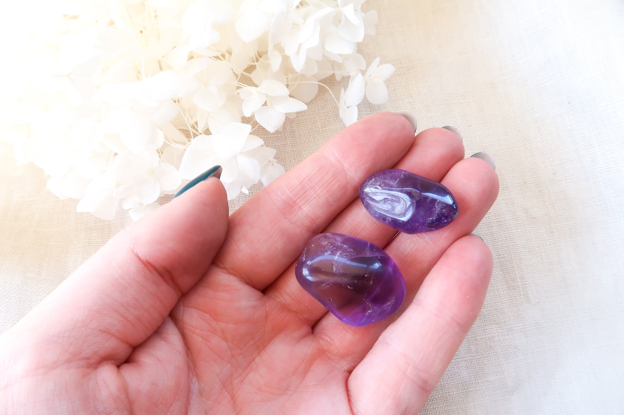 Purple Amethyst Tumble Stones