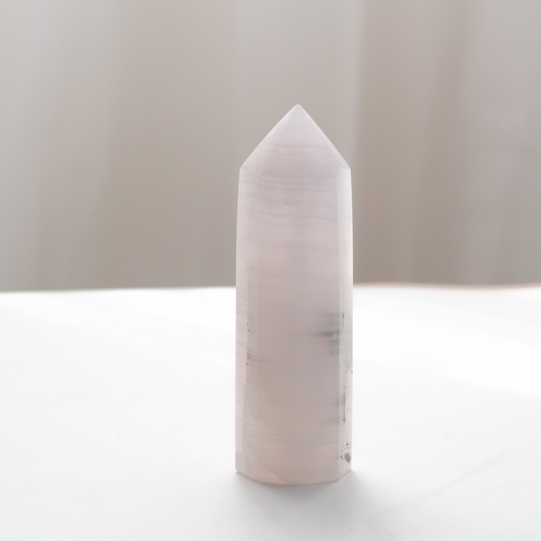 Pink Mangano Calcite Tower