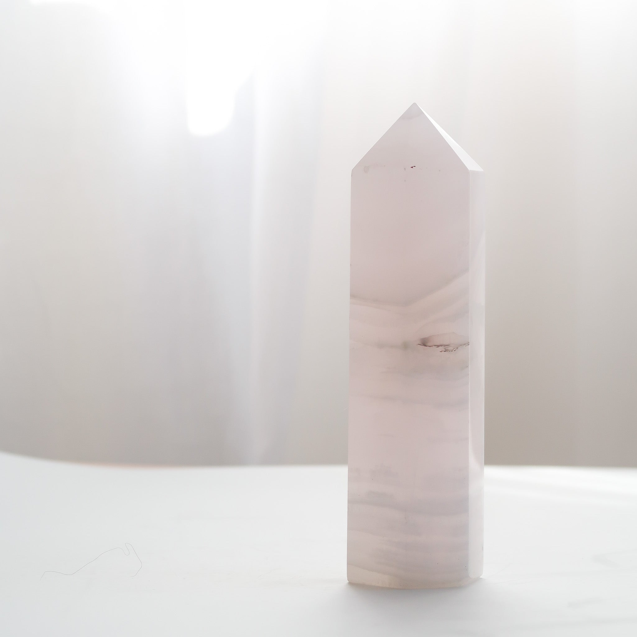 Pink Mangano Calcite Tower