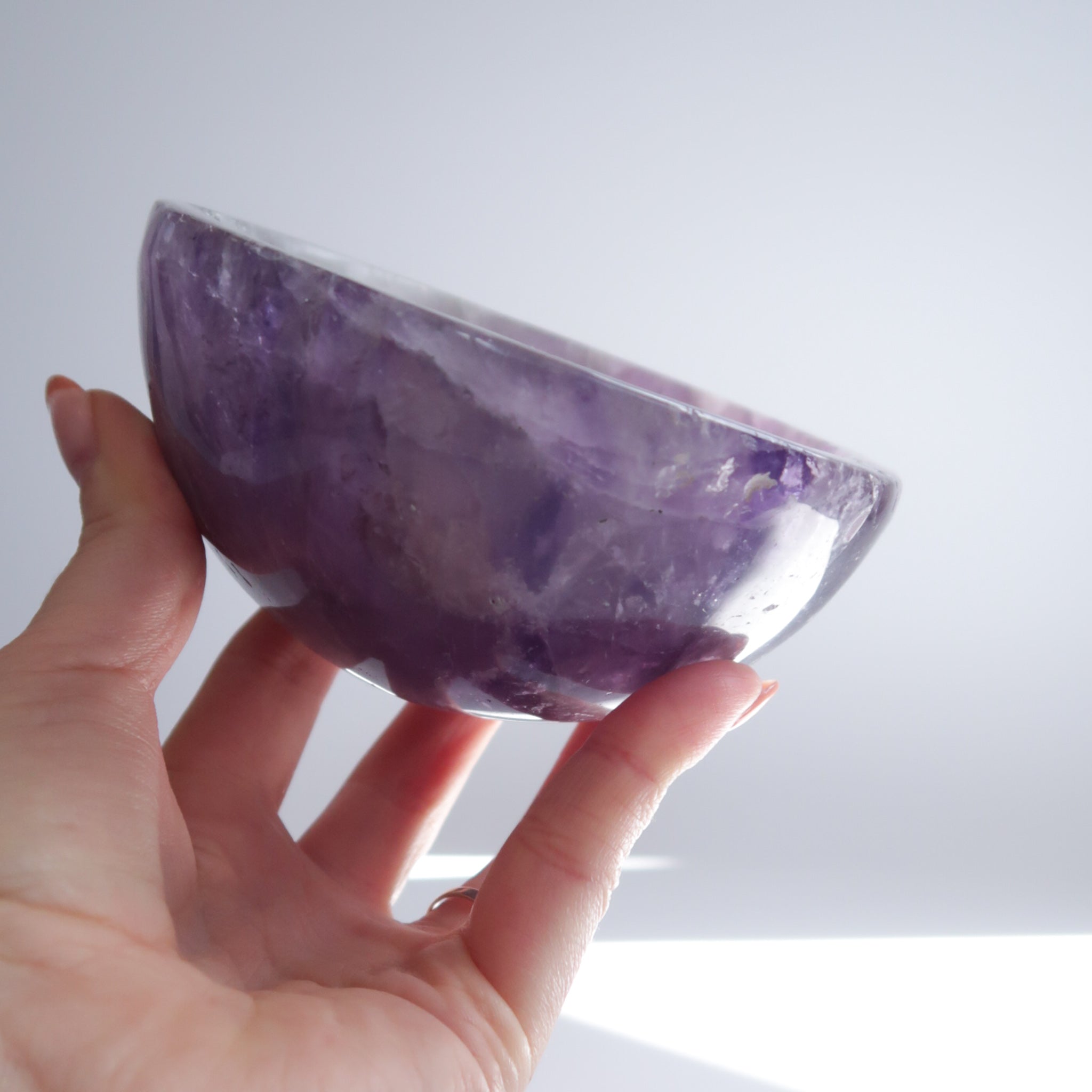 Amethyst Bowl | Hand Carved + Polished