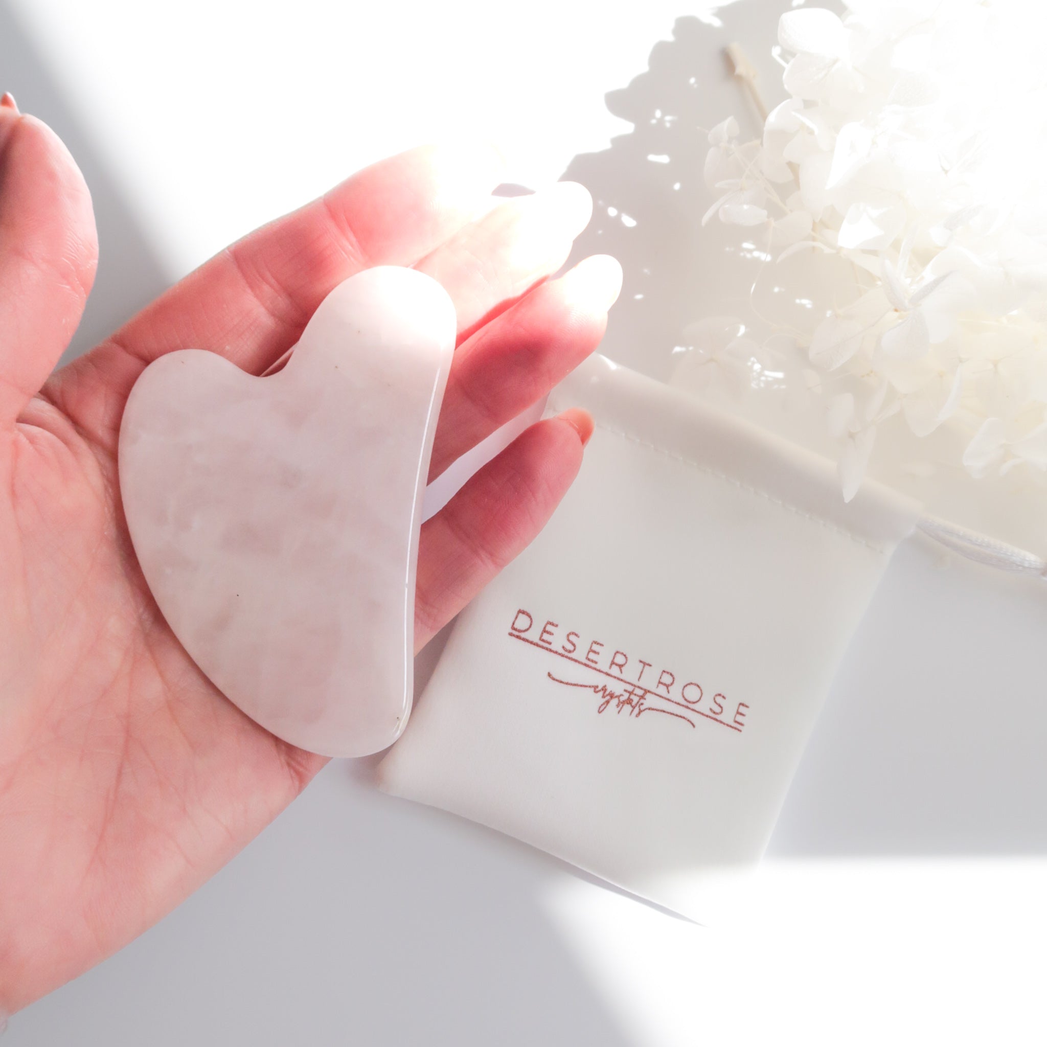 Rose Quartz | Gua Sha Facial Massage Tool