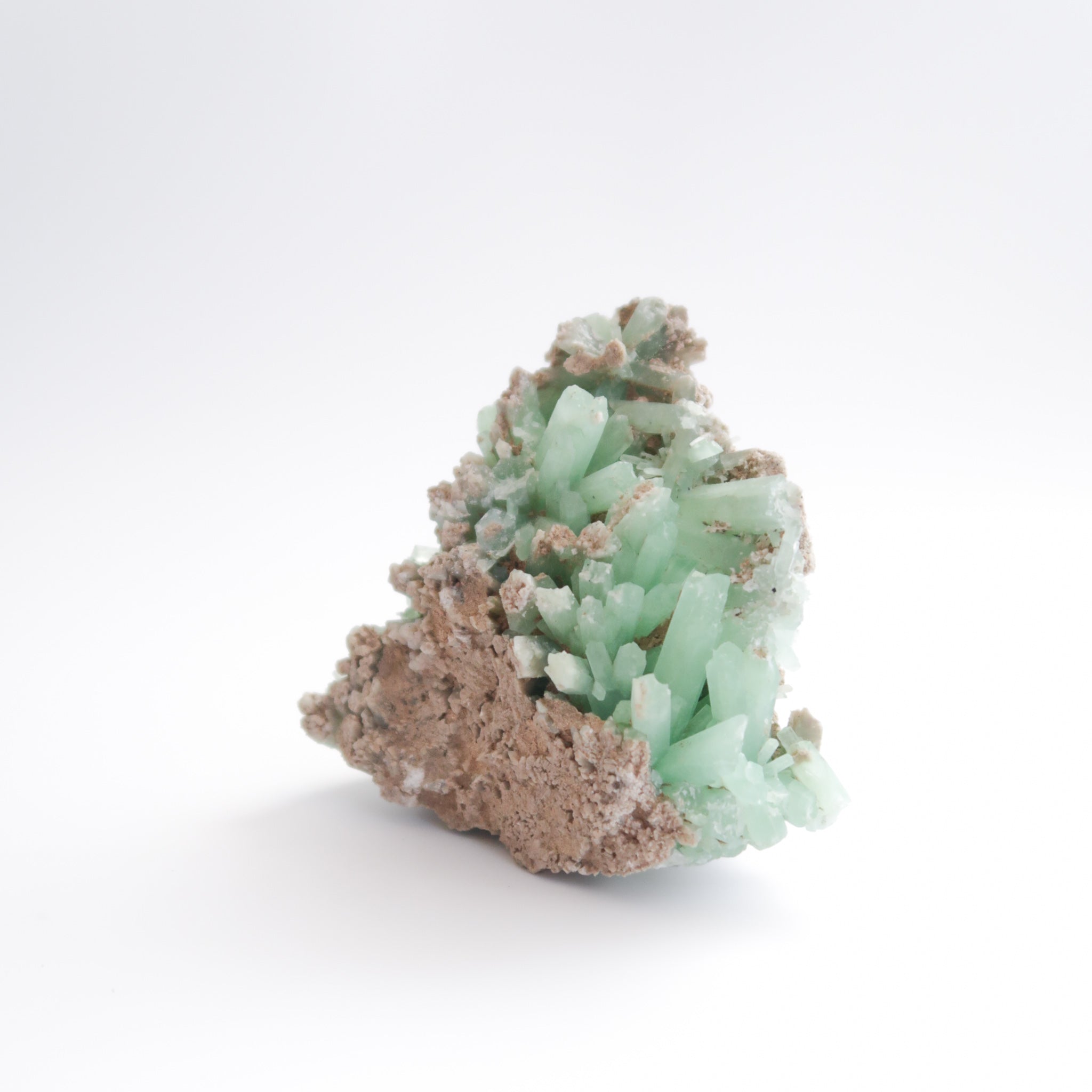 Green Aragonite Cluster