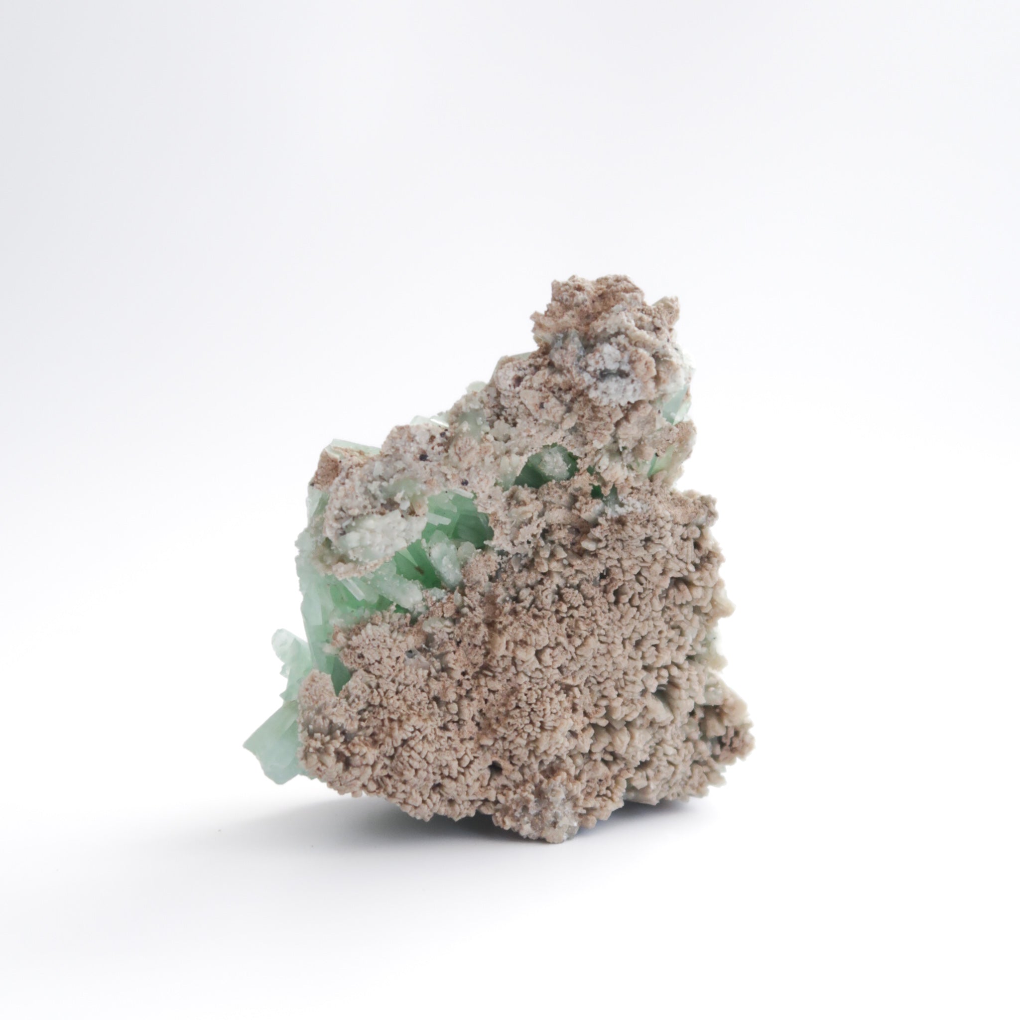 Green Aragonite Cluster