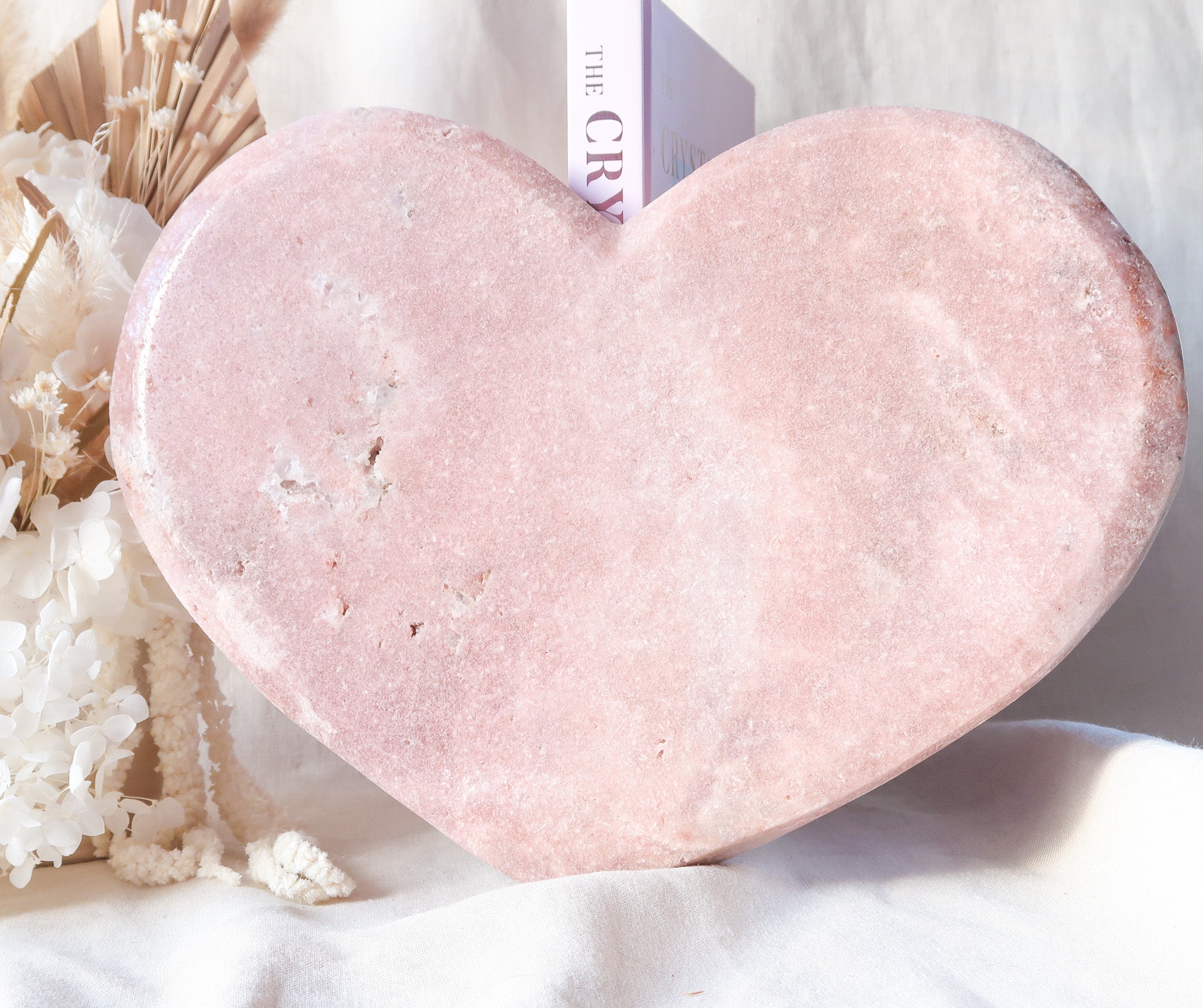 Pink Amethyst Heart | Polished