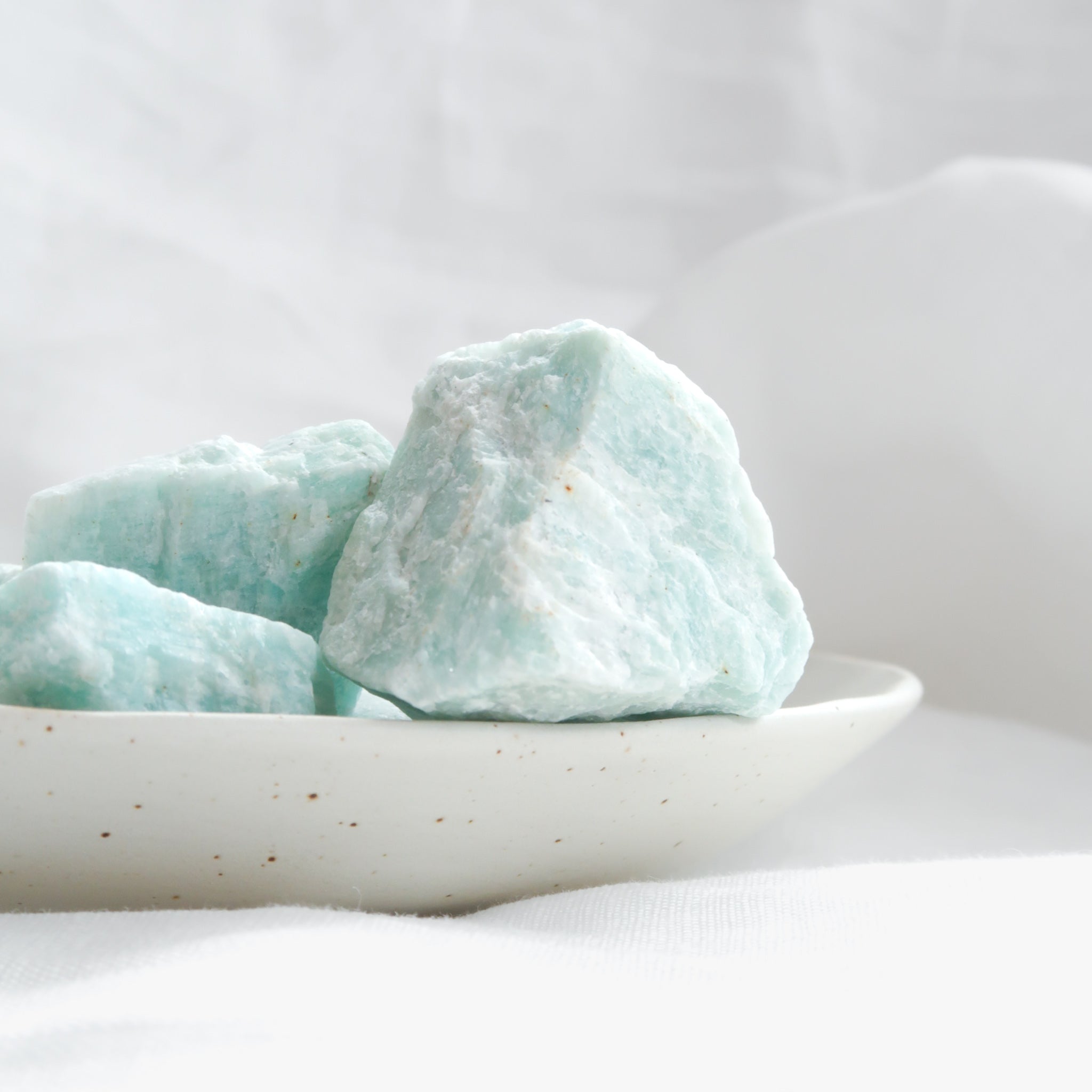 Blue Green Amazonite Crystal Small Rough Pieces