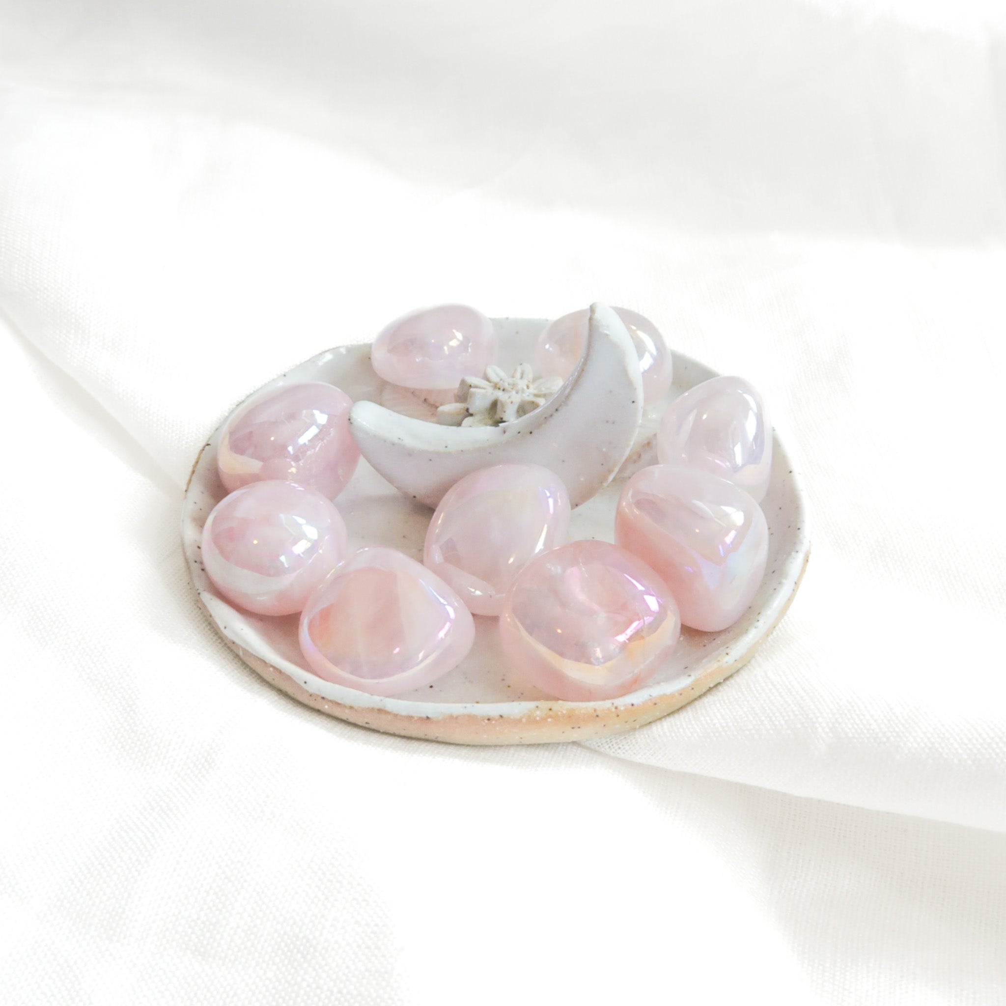 Rose Aura Quartz Tumble