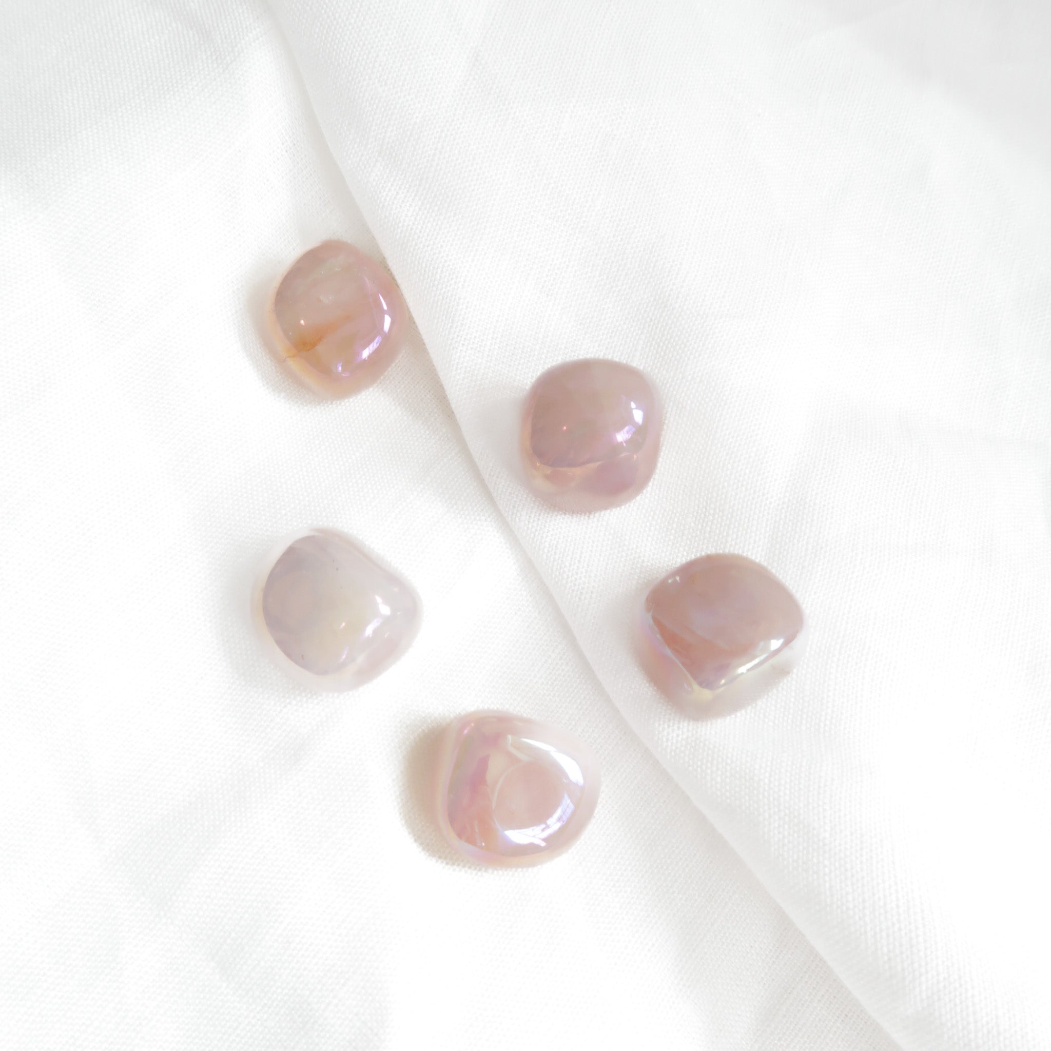 Rose Aura Quartz Tumble