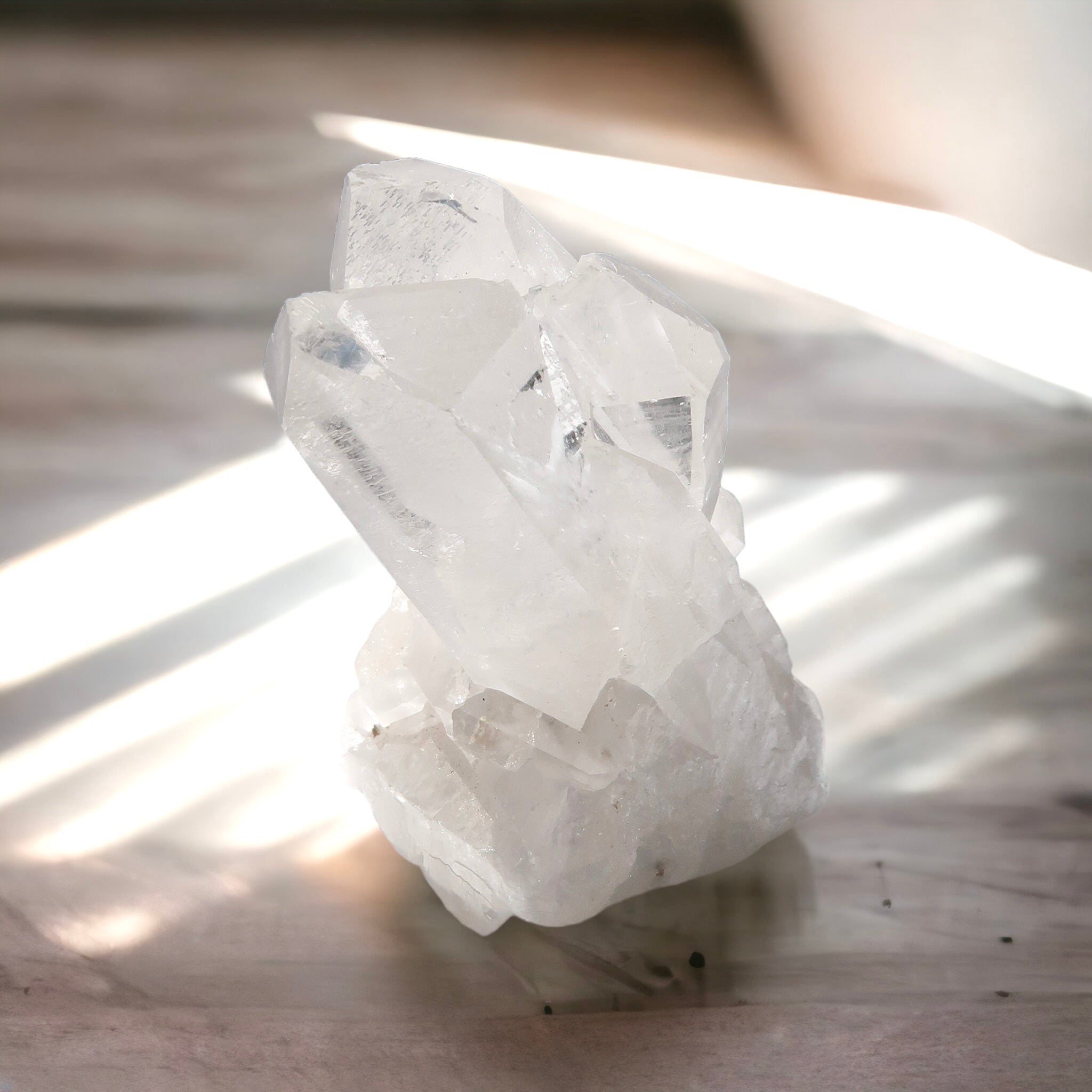 Natural Raw White Clear Quartz Crystal Cluster
