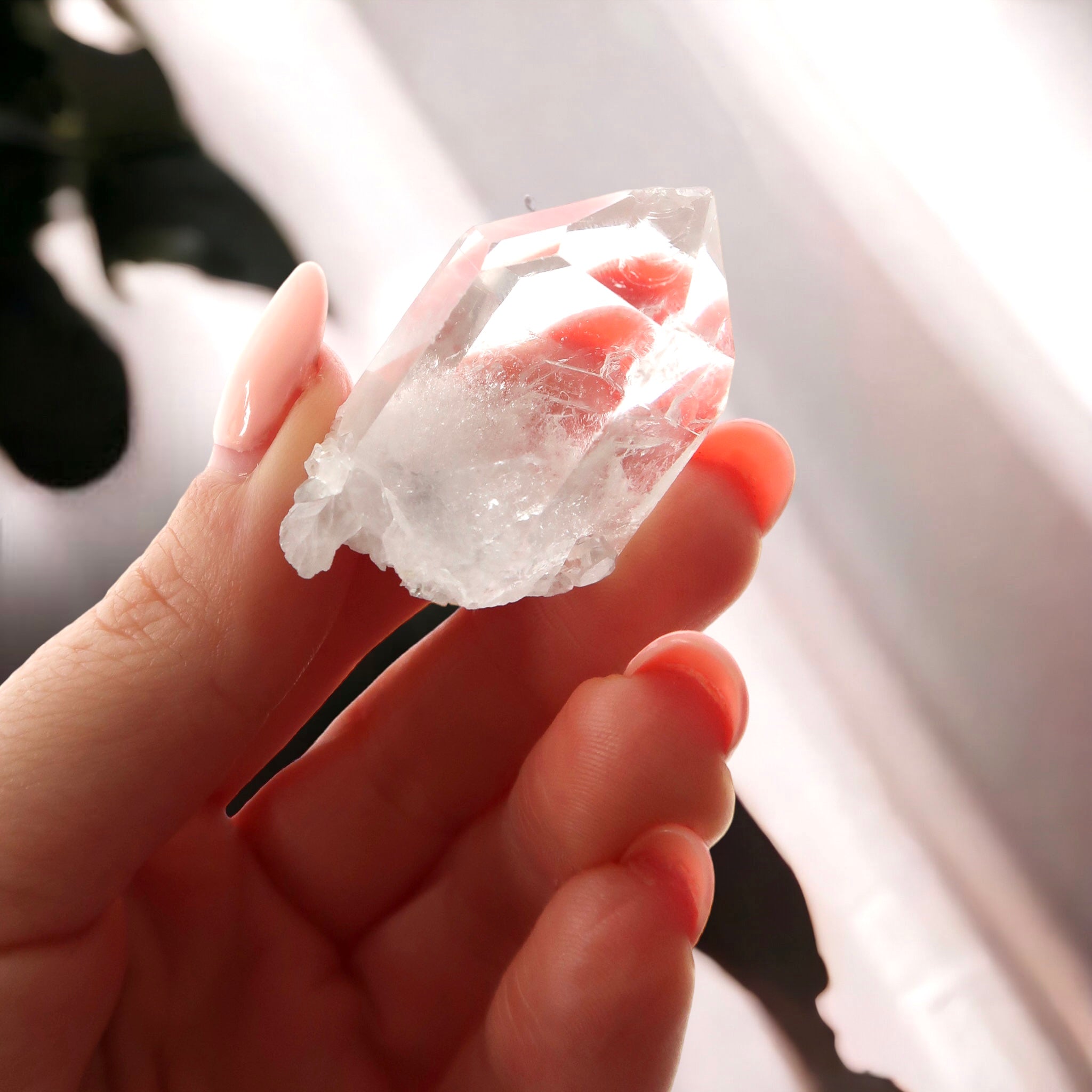 Small Natural Raw See Through Clear Quartz Crystal Point
