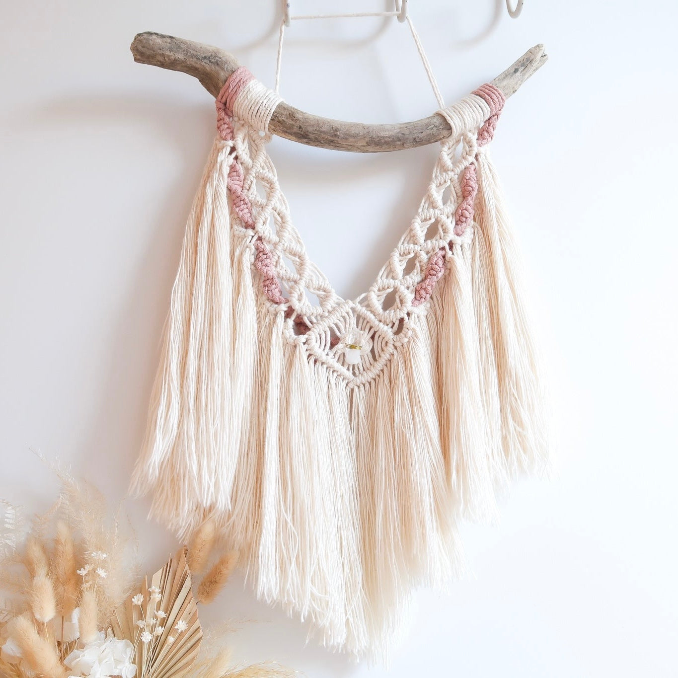 Macrame Wall Hanging | Hand Woven - Rose